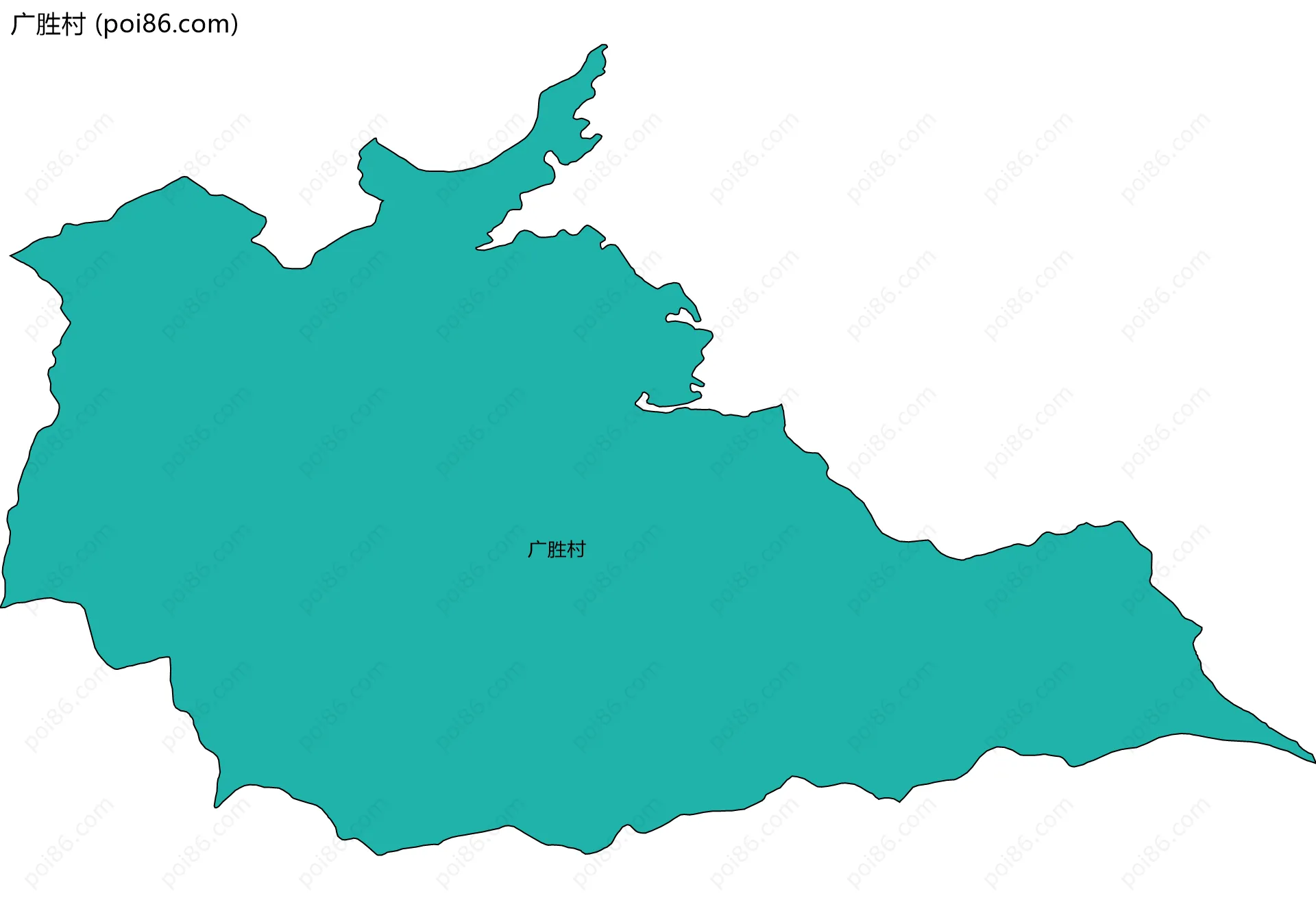 广胜村边界地图