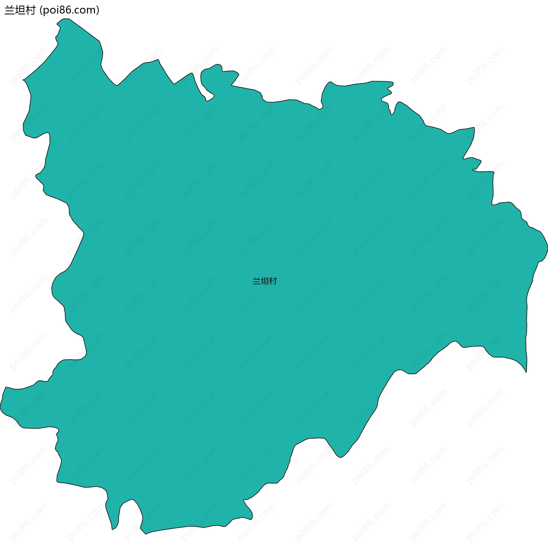 兰坦村边界地图