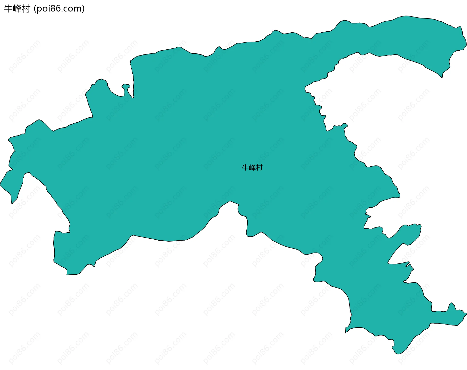 牛峰村边界地图