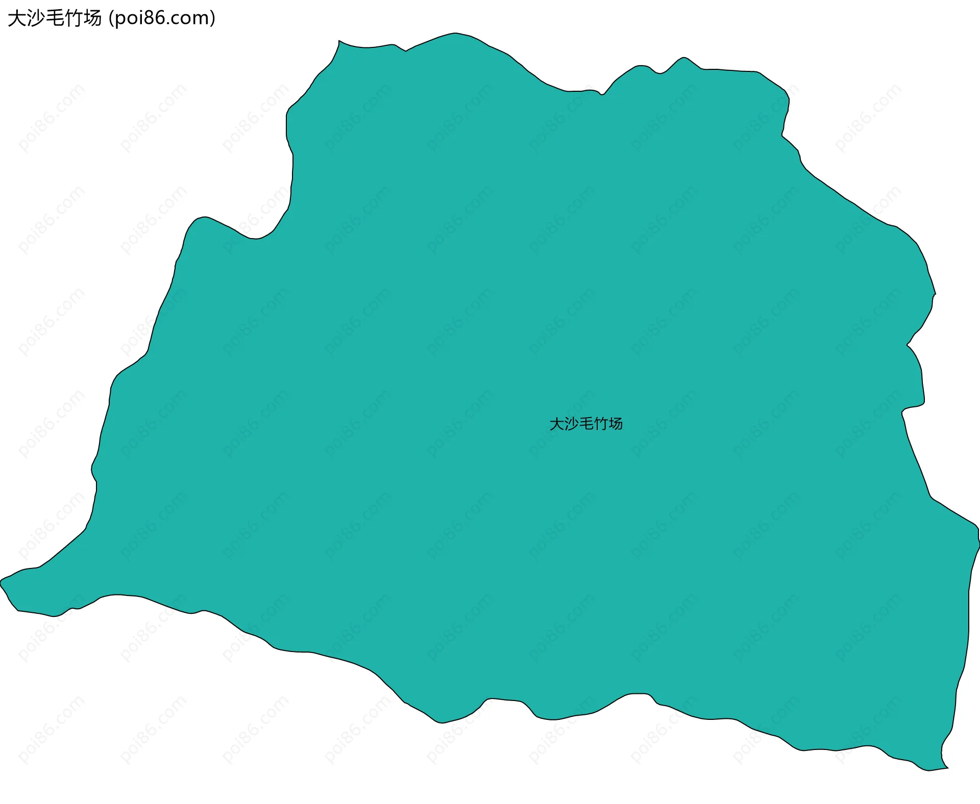 大沙毛竹场边界地图