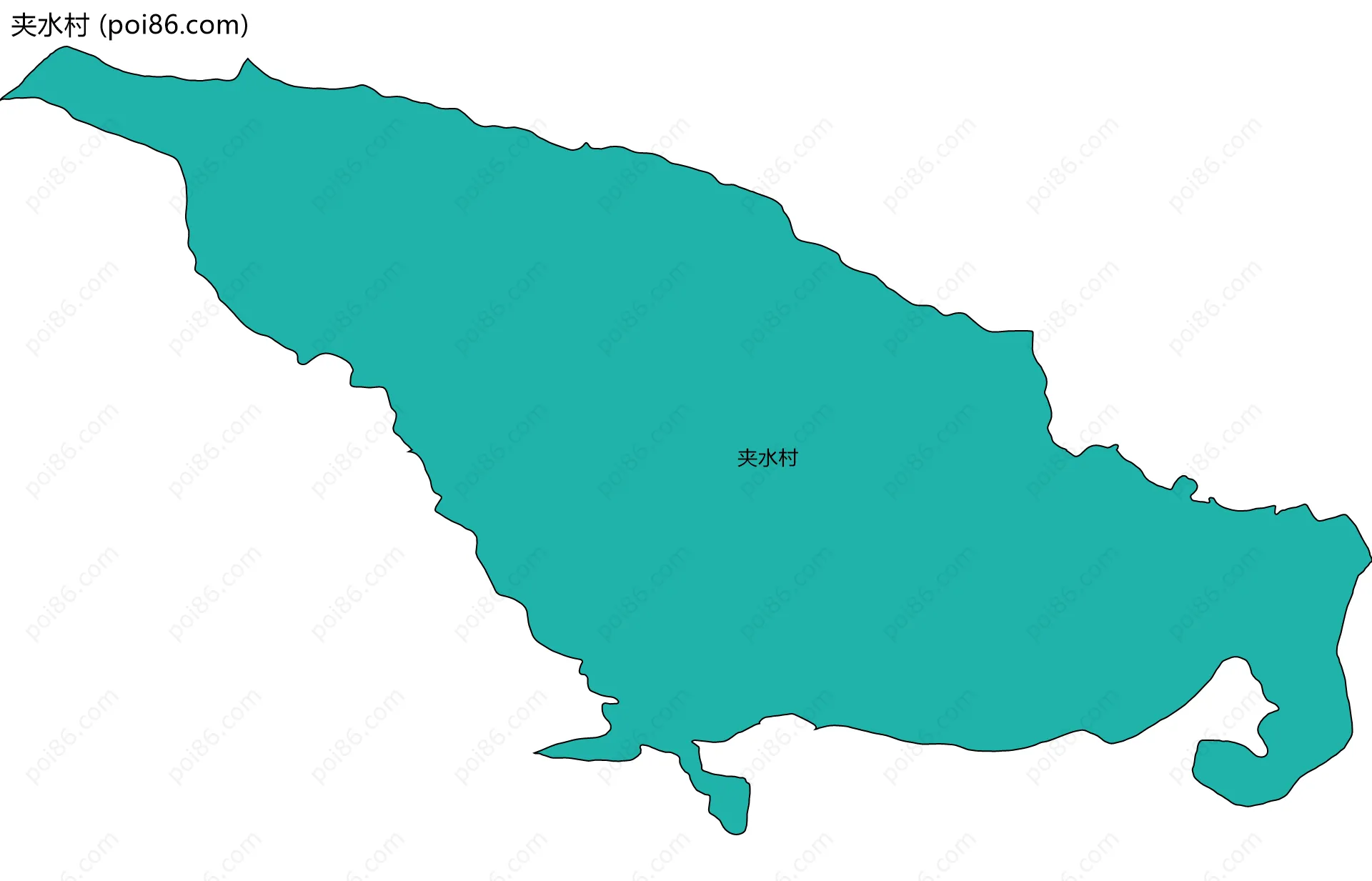 夹水村边界地图