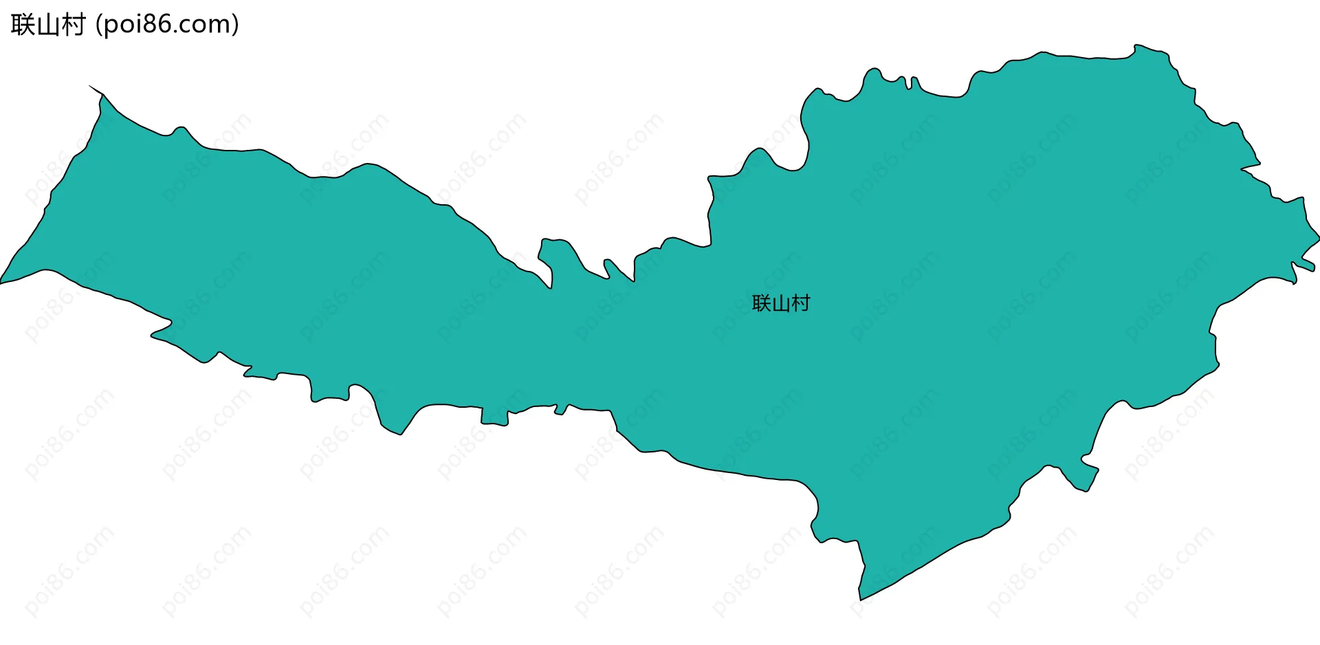 联山村边界地图