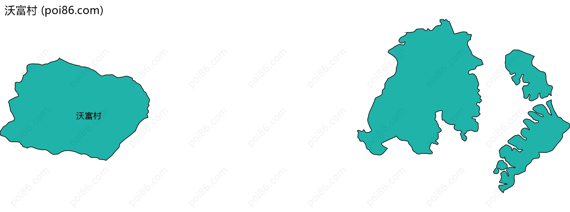 沃富村边界地图