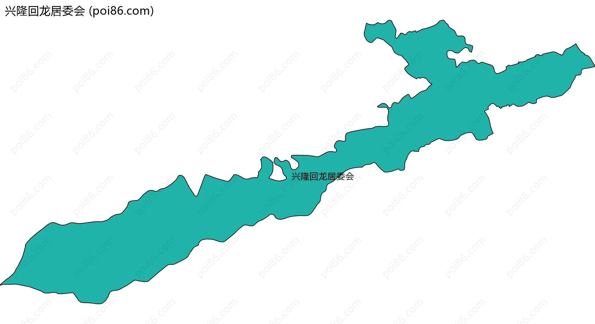 兴隆回龙居委会边界地图