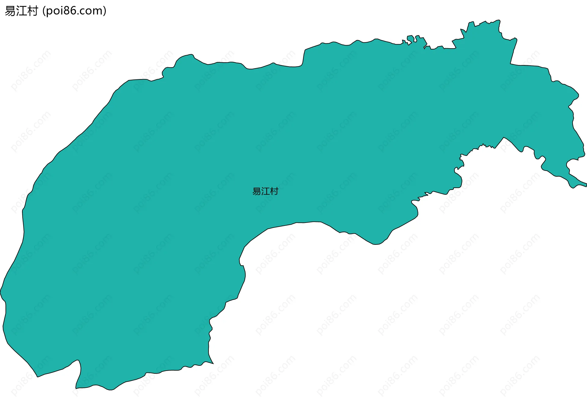 易江村边界地图