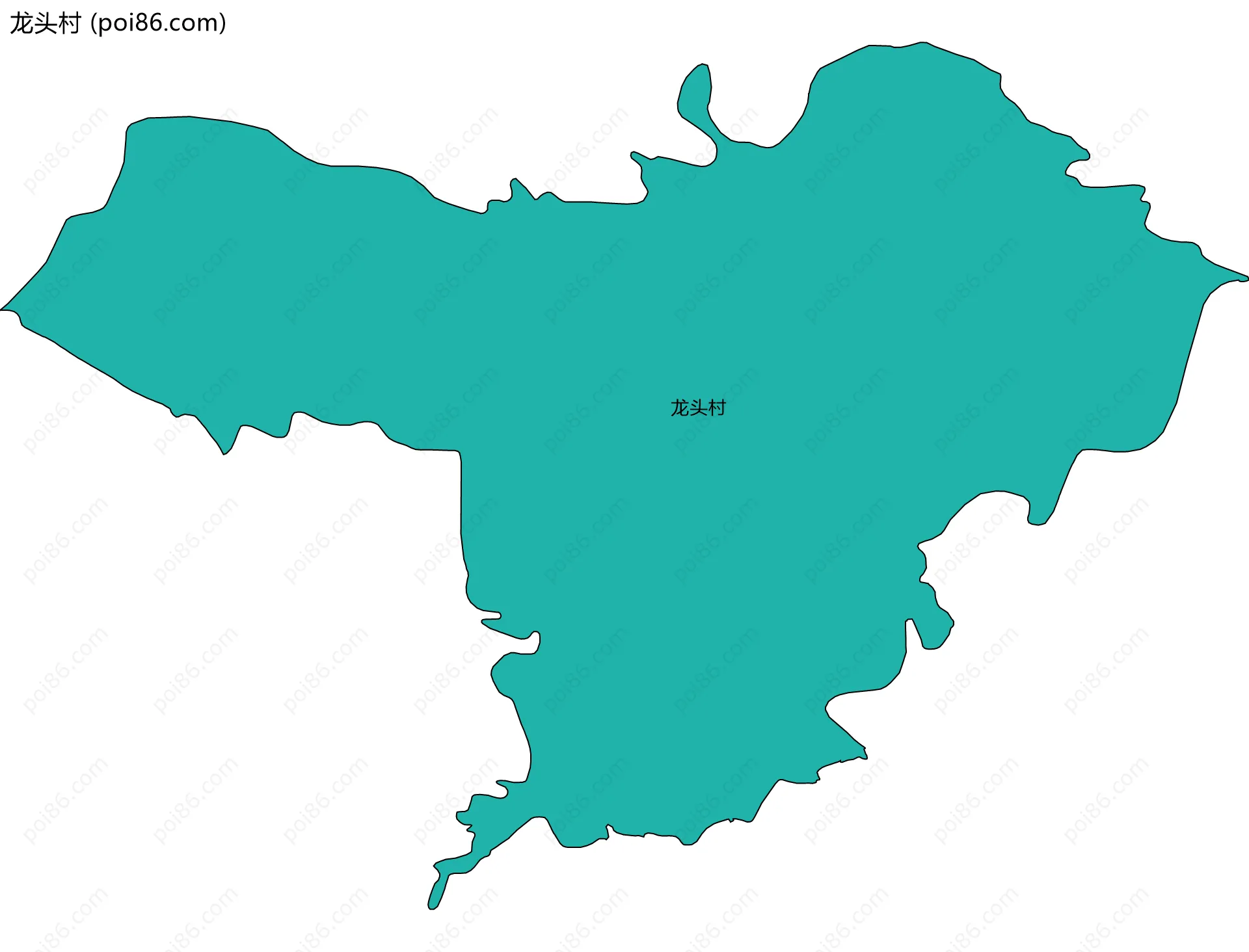 龙头村边界地图