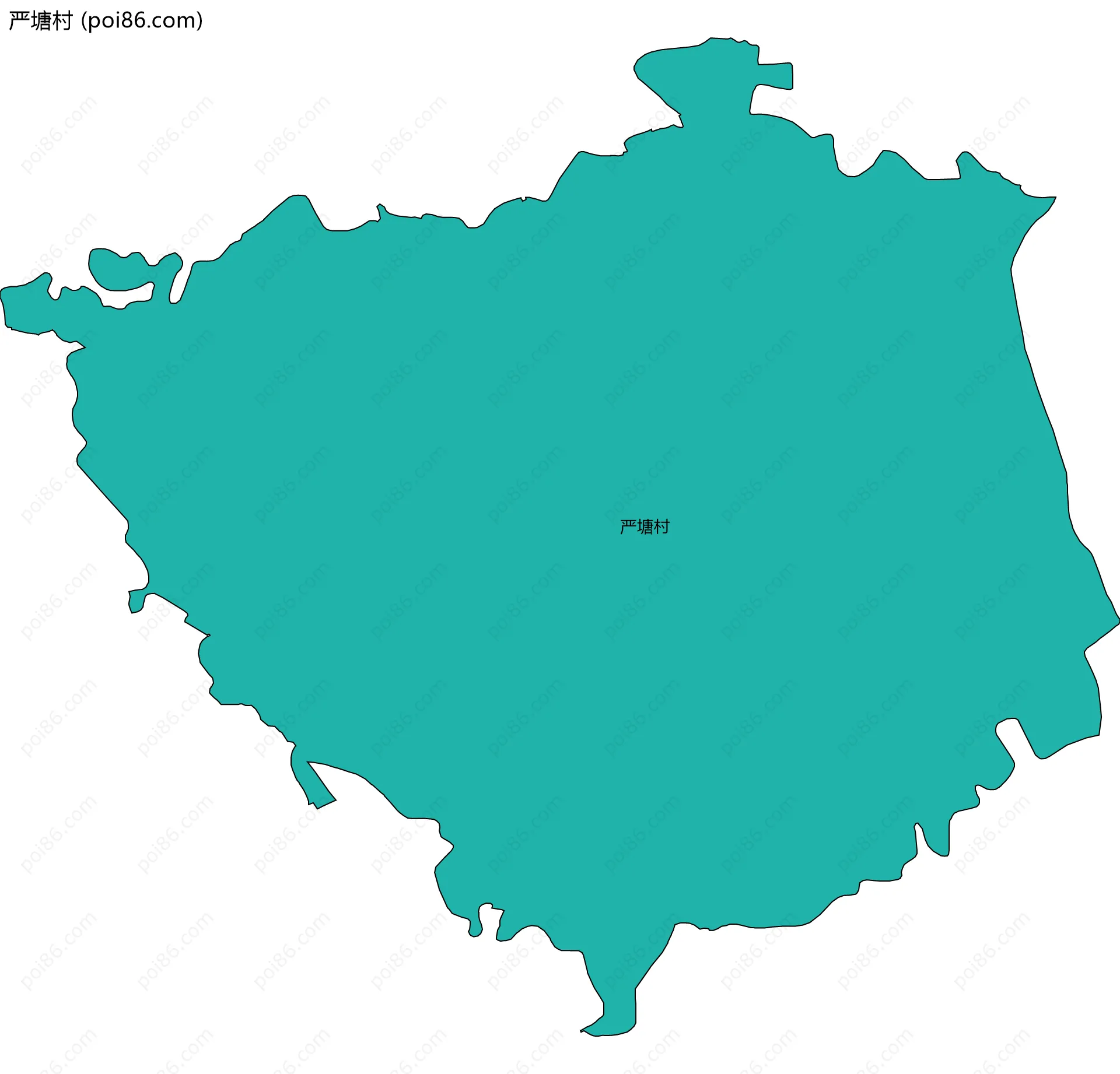 严塘村边界地图