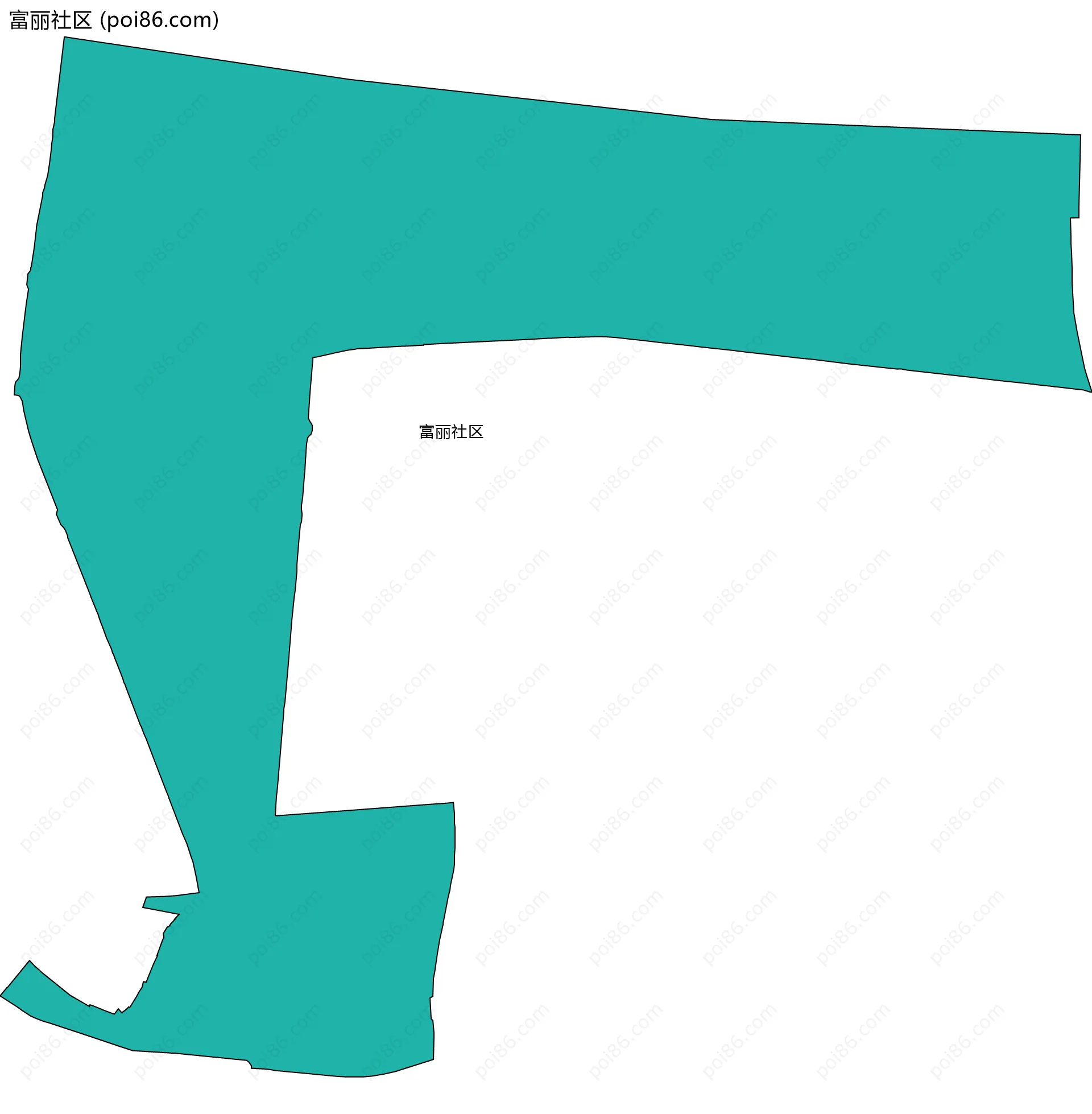 富丽社区边界地图