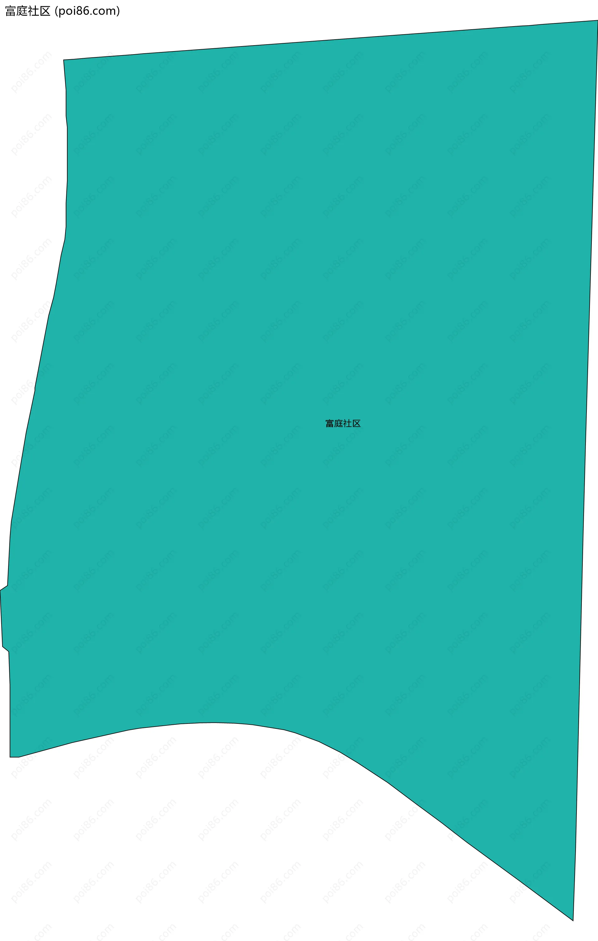 富庭社区边界地图