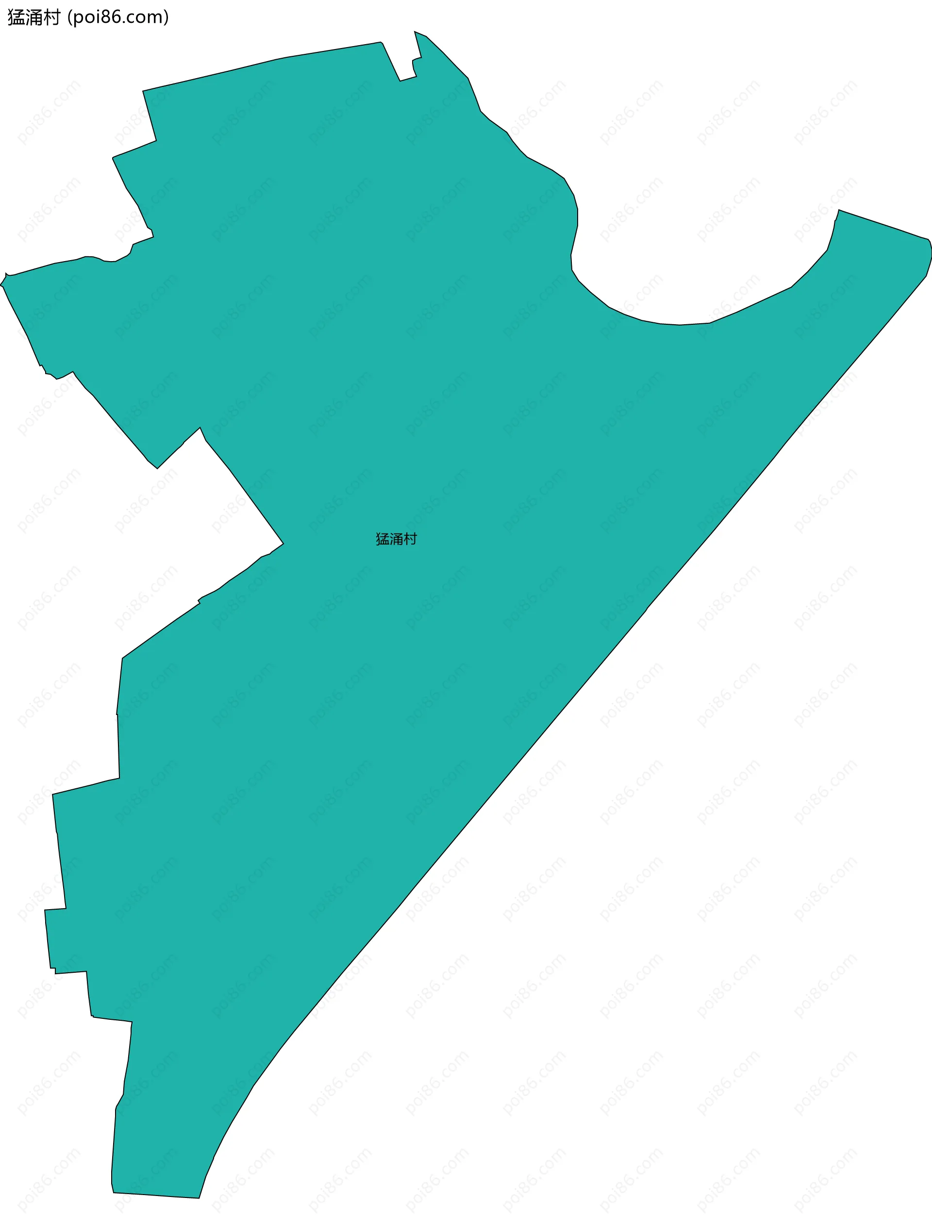 猛涌村边界地图