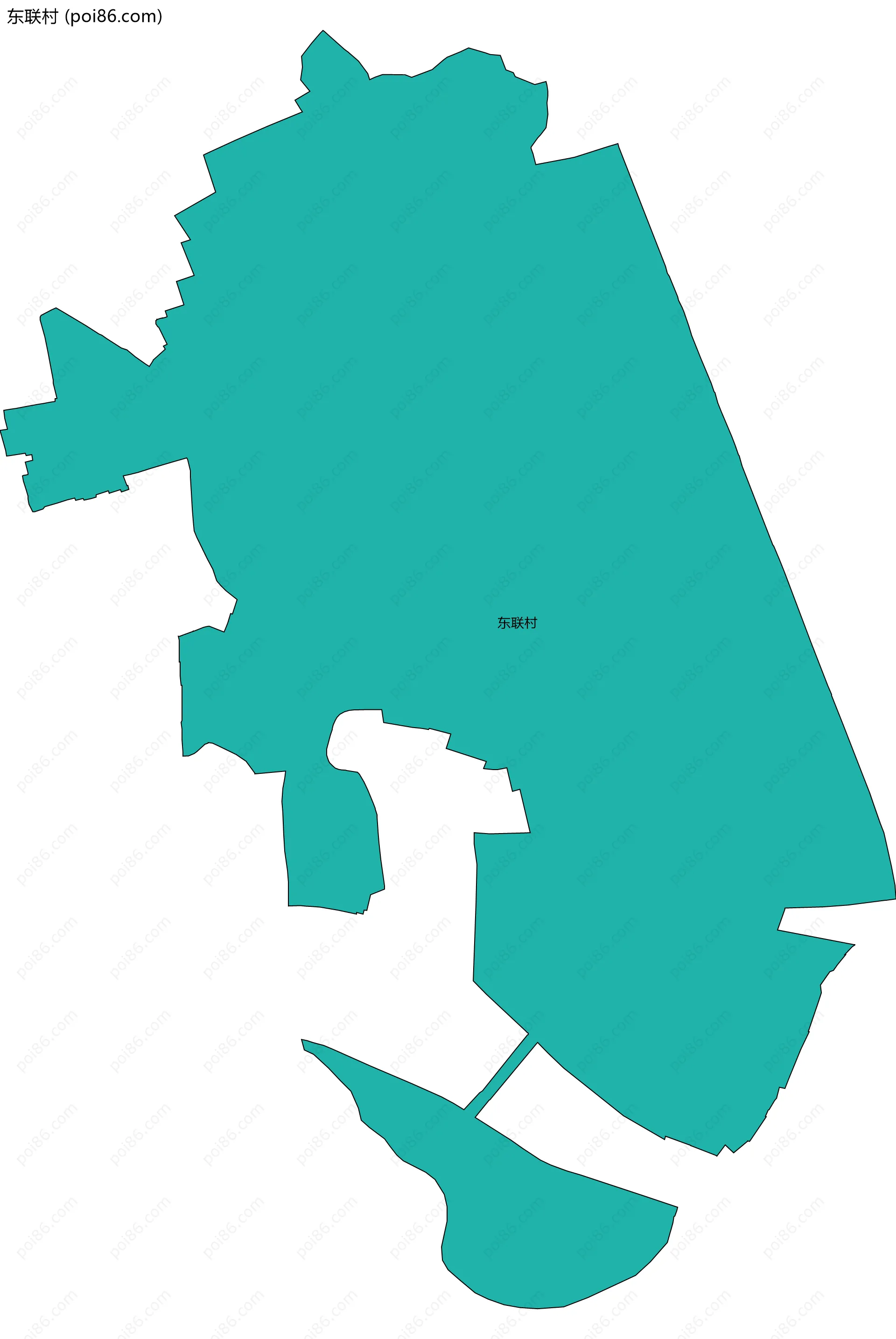 东联村边界地图