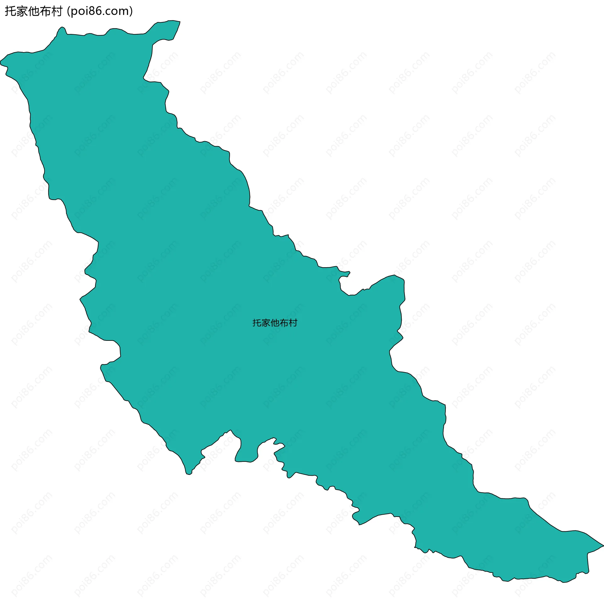 托家他布村边界地图