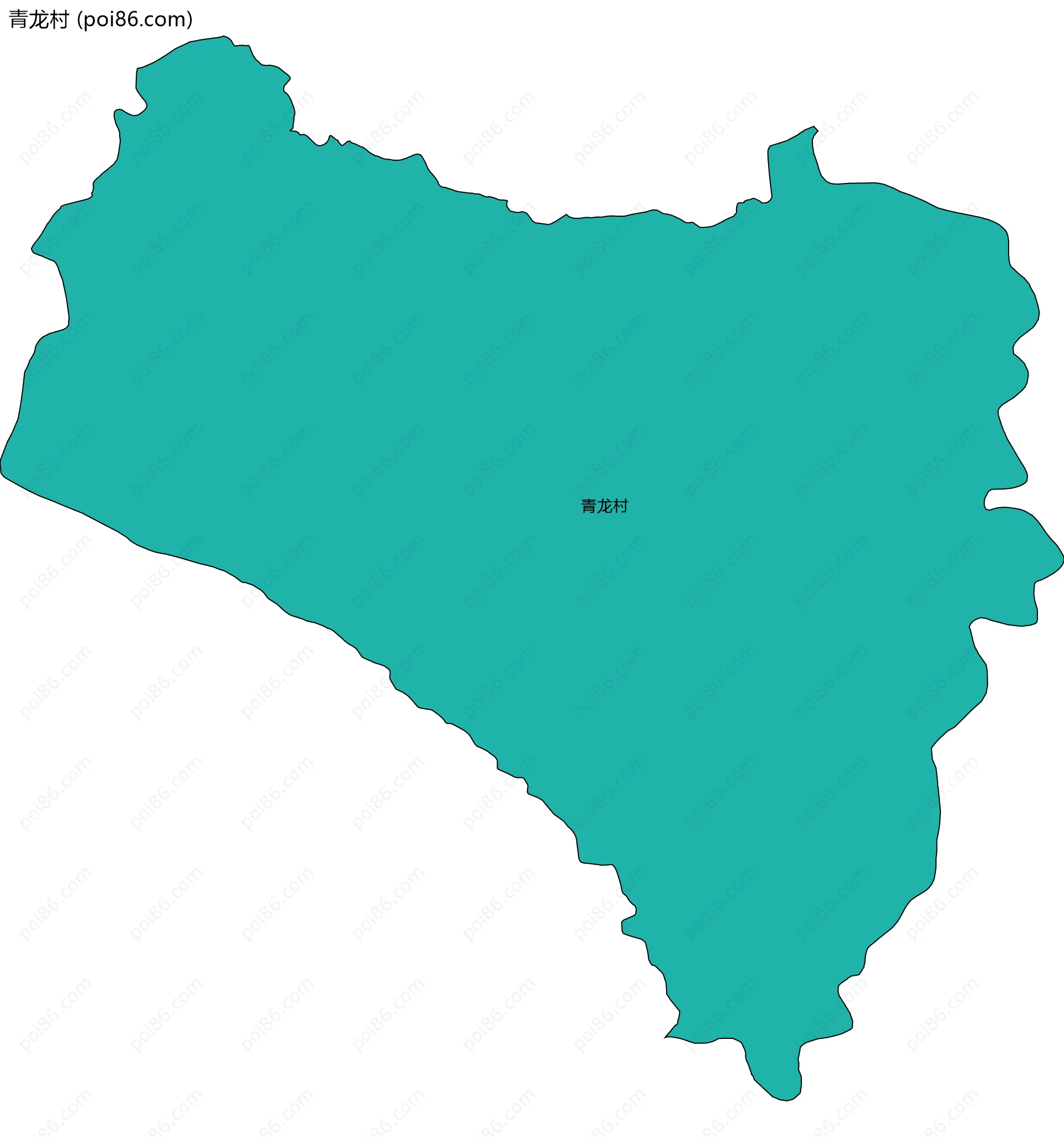 青龙村边界地图