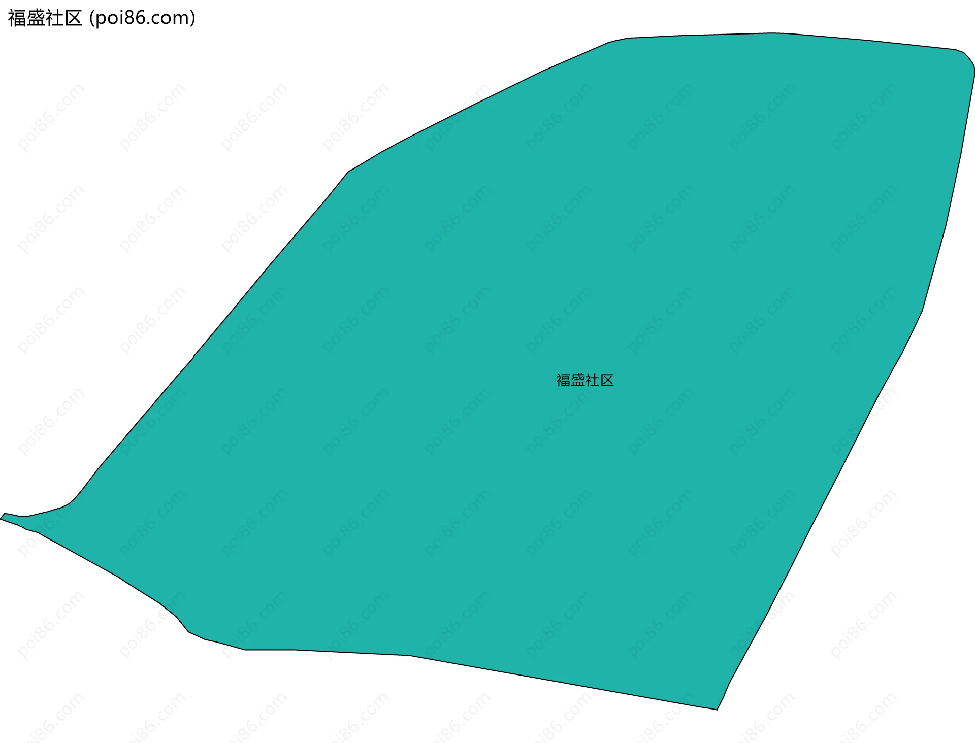 福盛社区边界地图