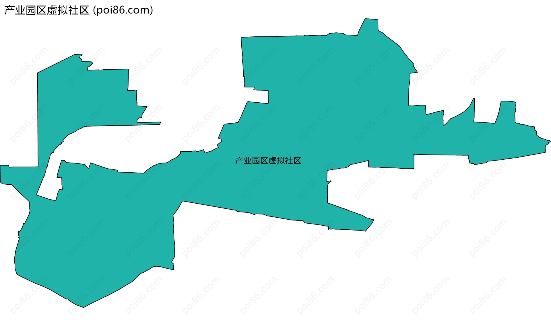 产业园区虚拟社区边界地图