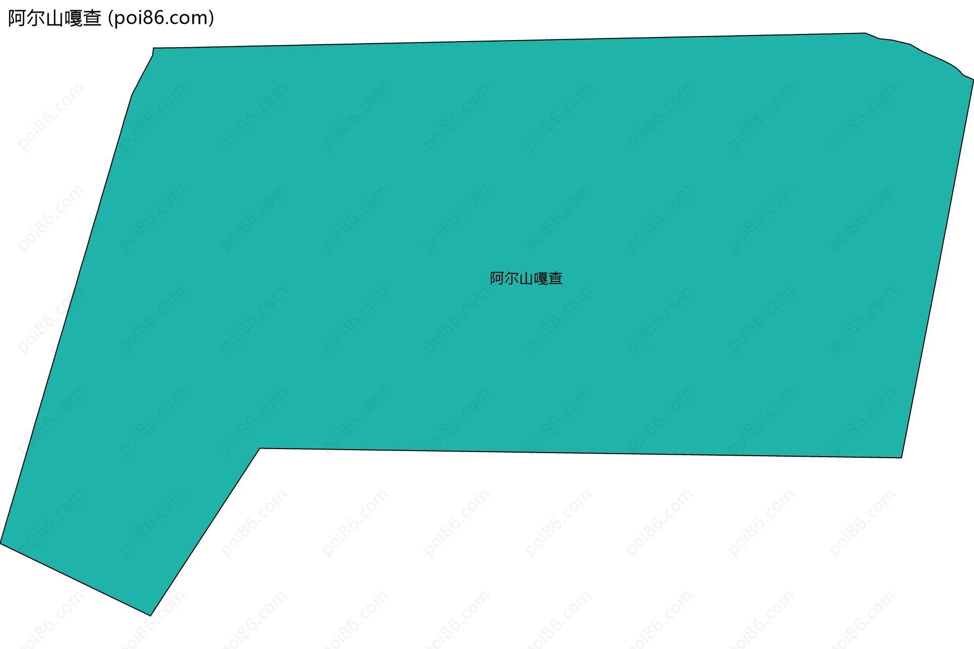 阿尔山嘎查边界地图