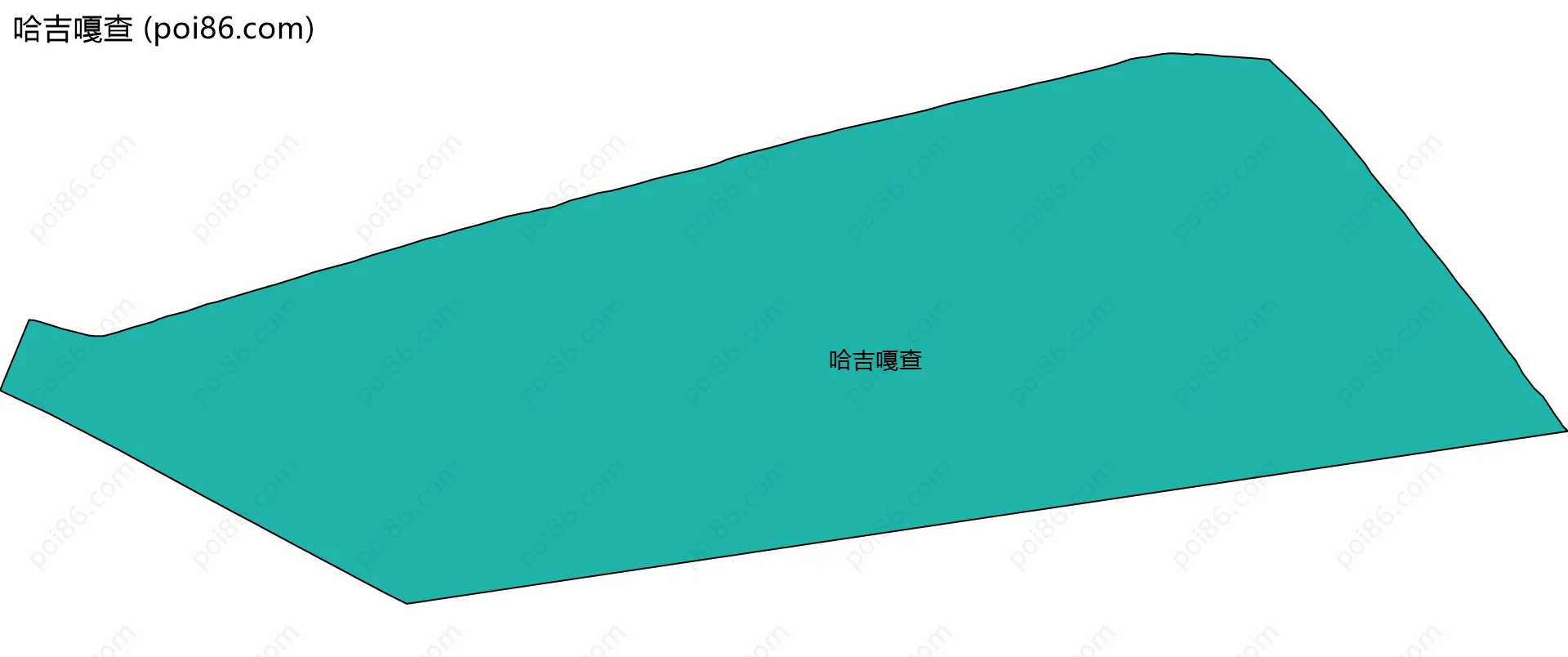 哈吉嘎查边界地图