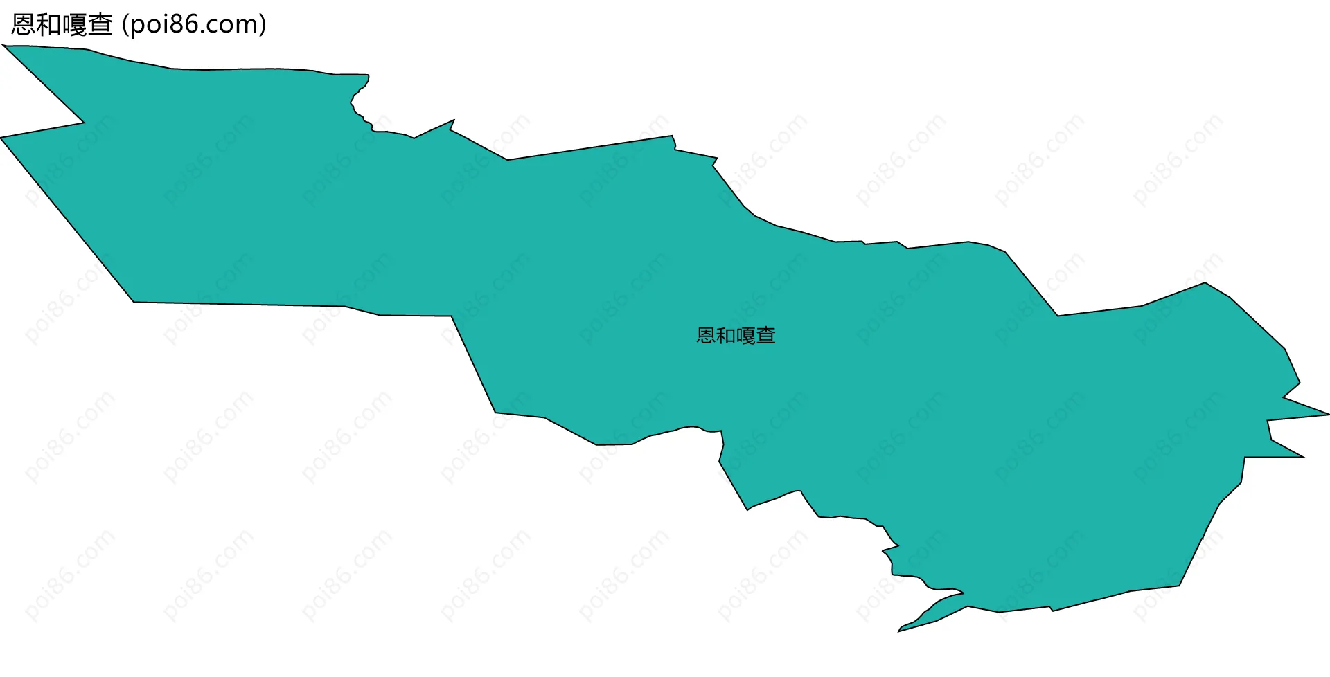 恩和嘎查边界地图