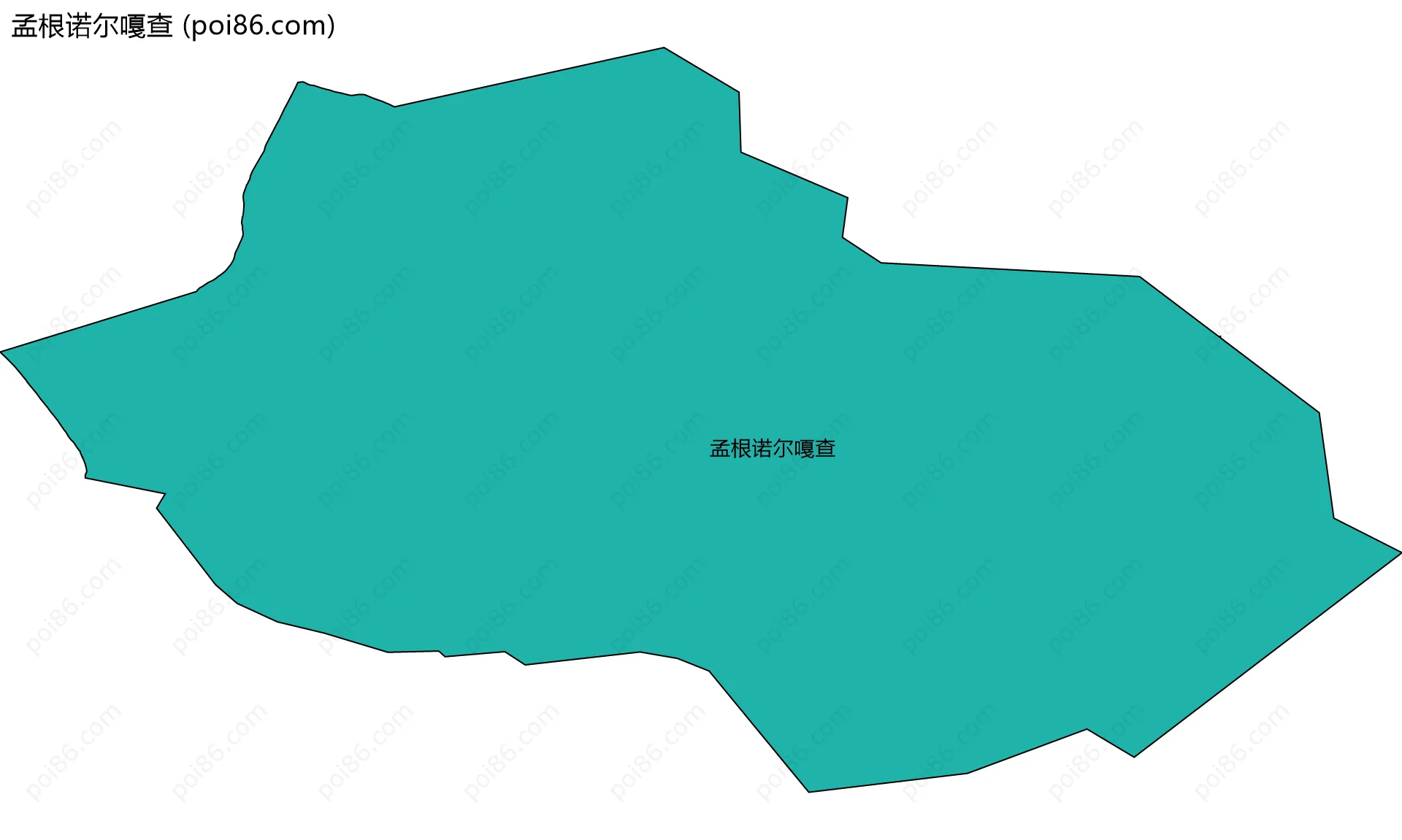 孟根诺尔嘎查边界地图