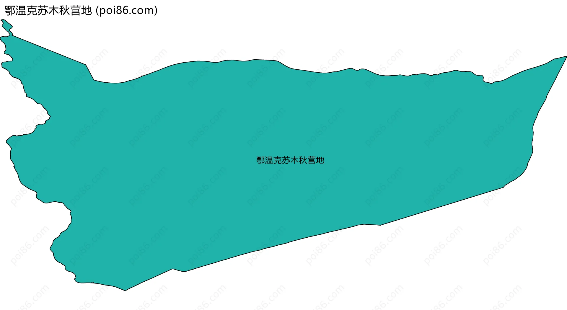 鄂温克苏木秋营地边界地图