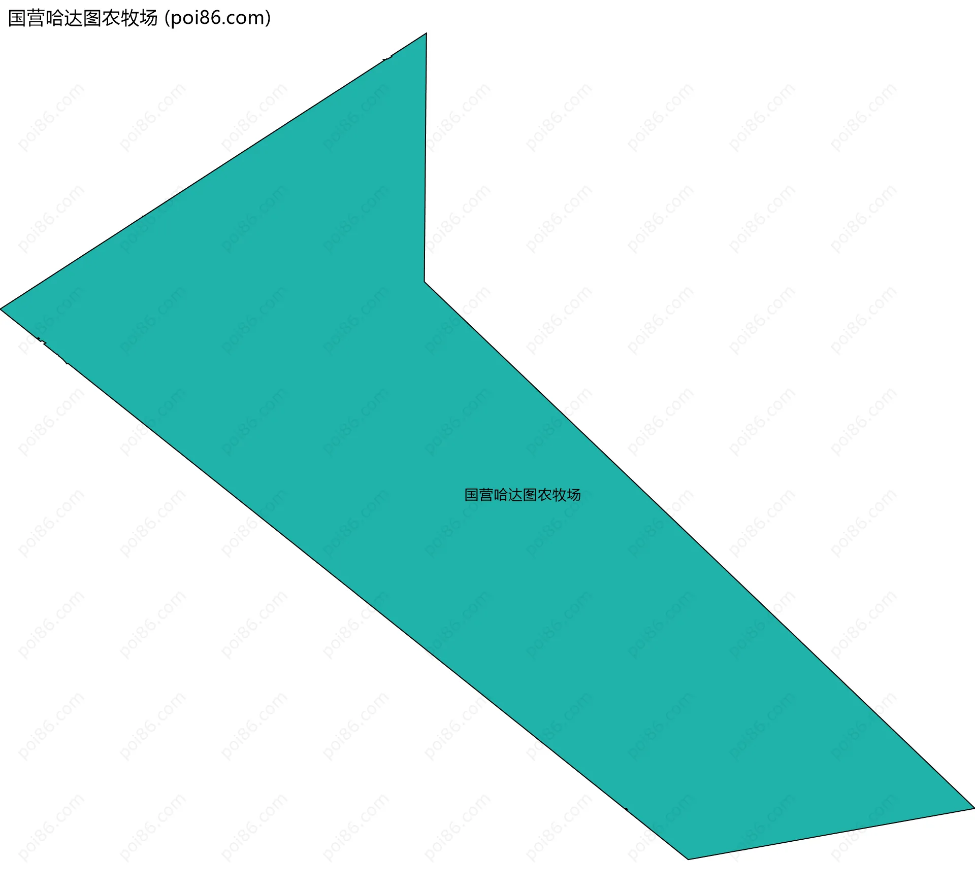 国营哈达图农牧场边界地图