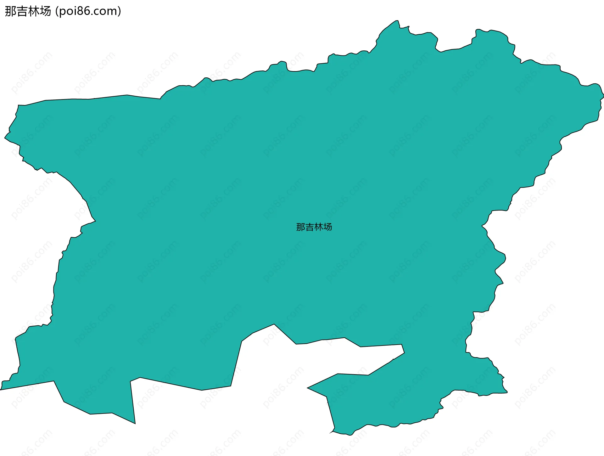 那吉林场边界地图