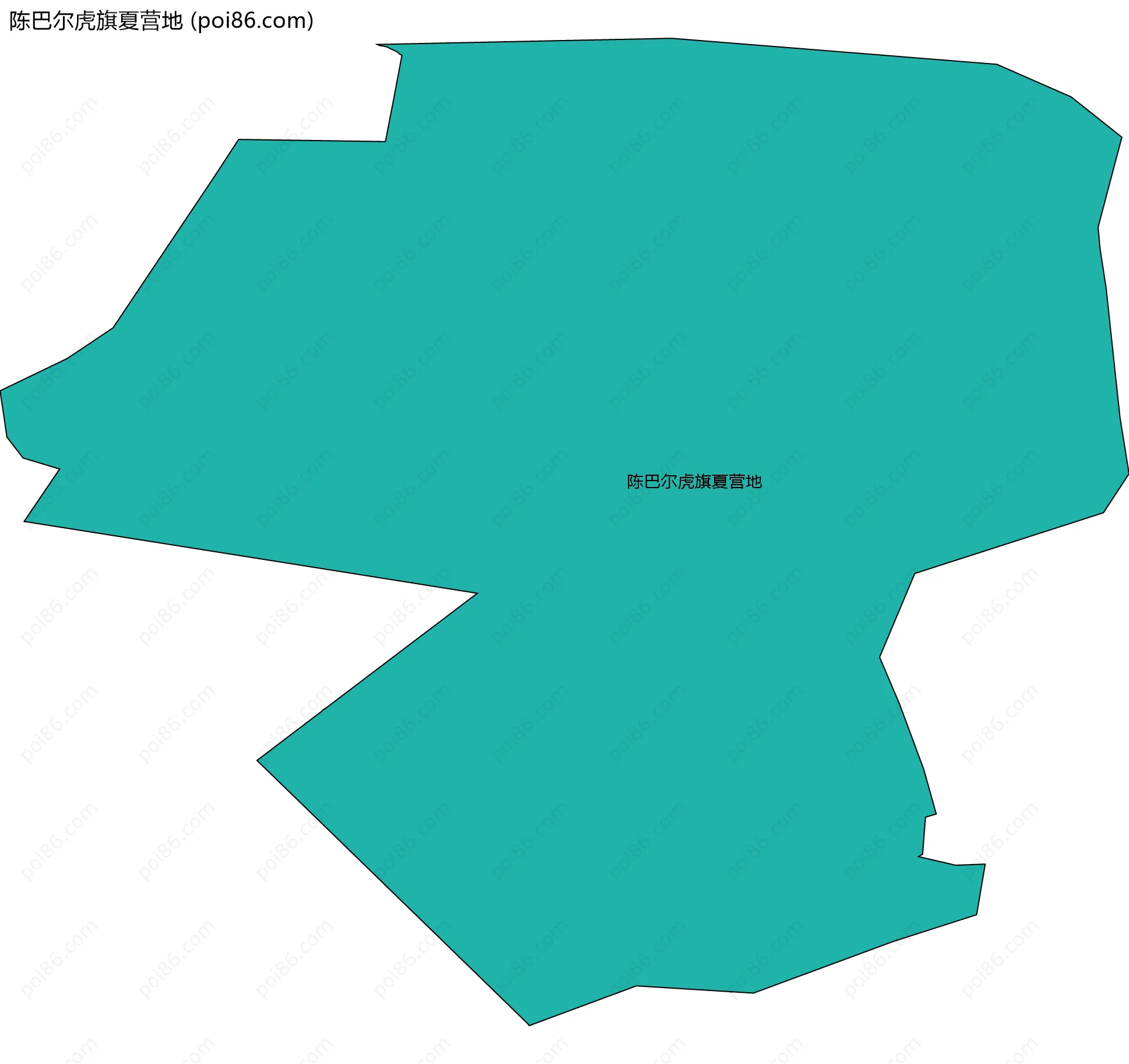 陈巴尔虎旗夏营地边界地图