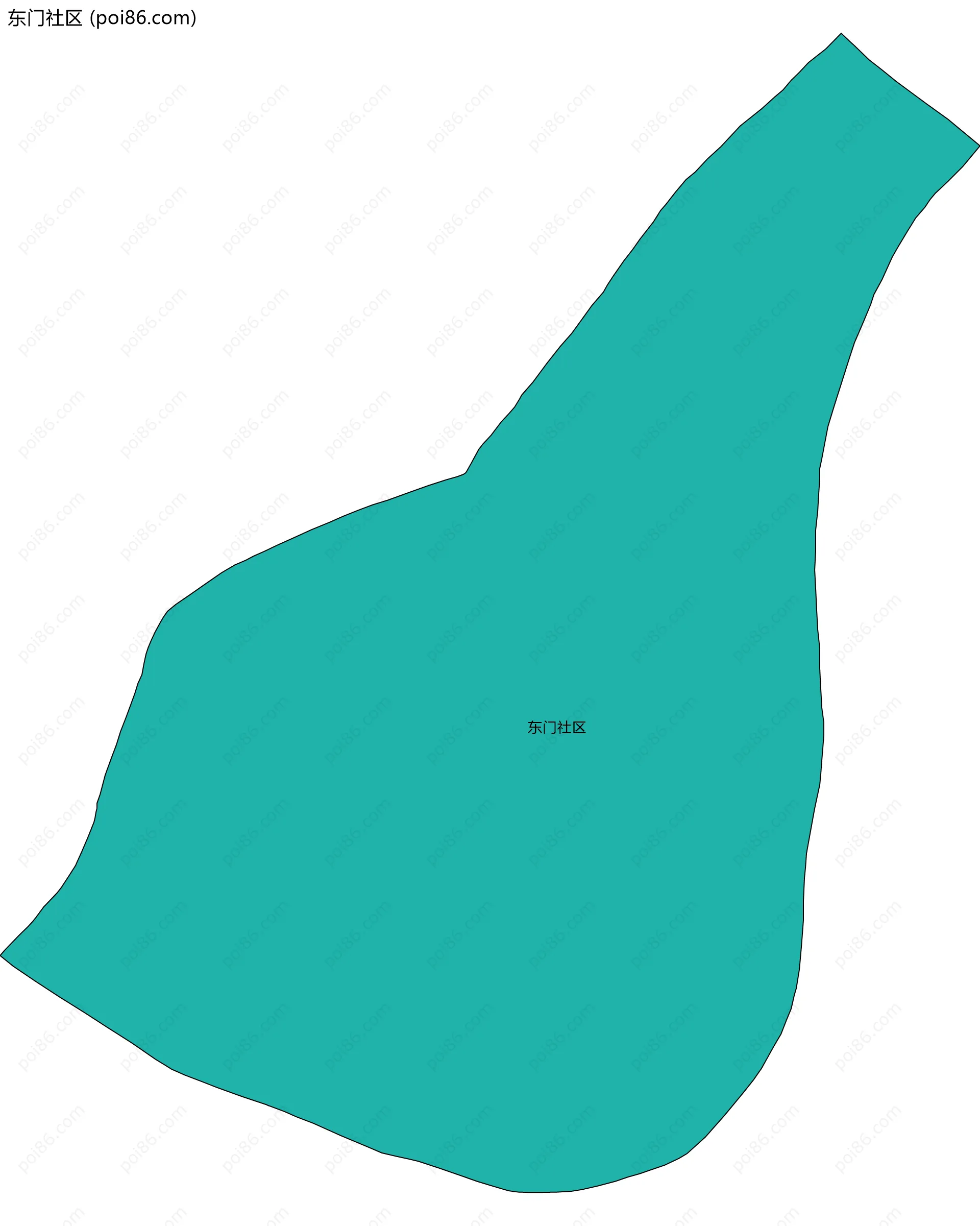 东门社区边界地图