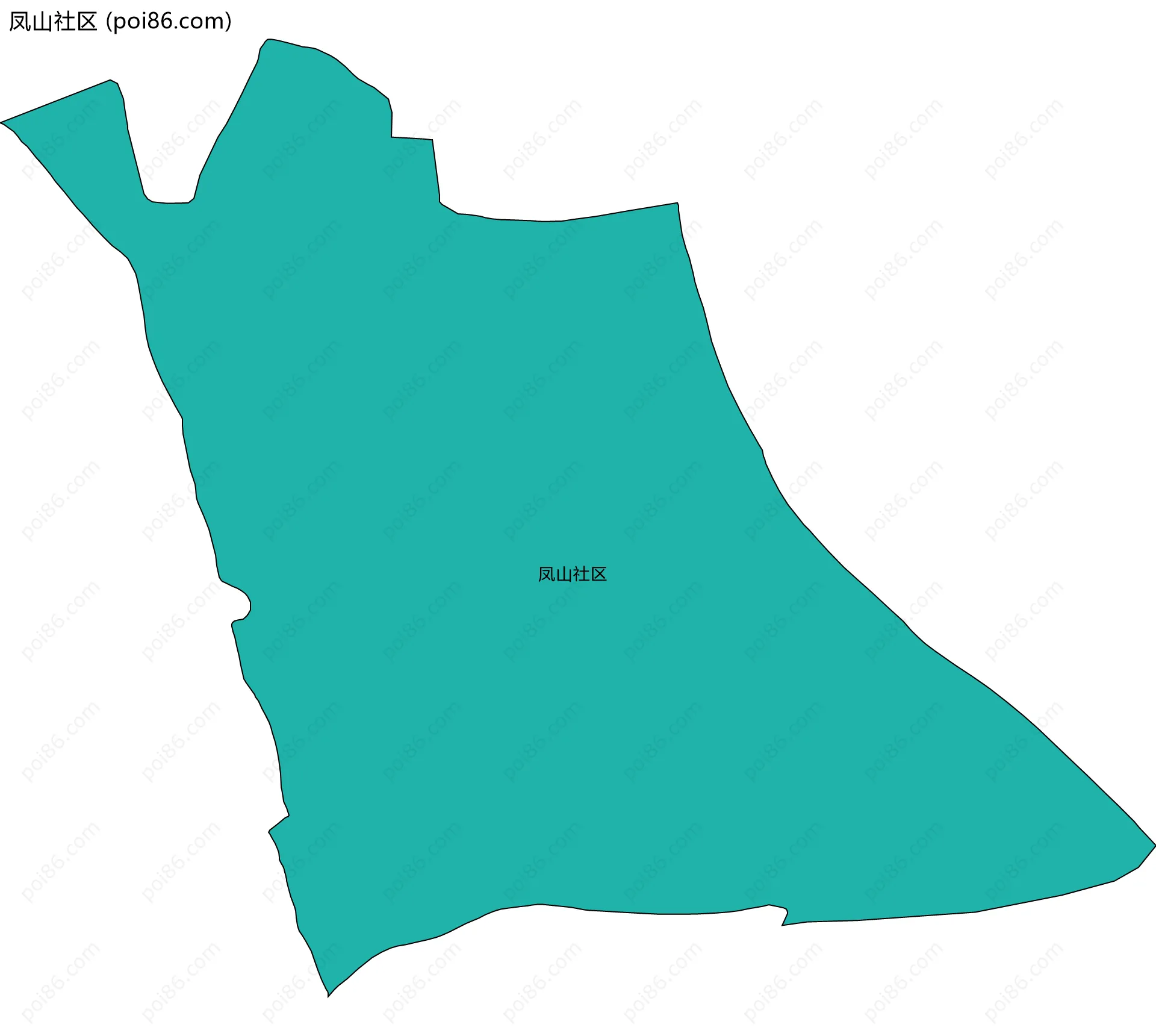 凤山社区边界地图