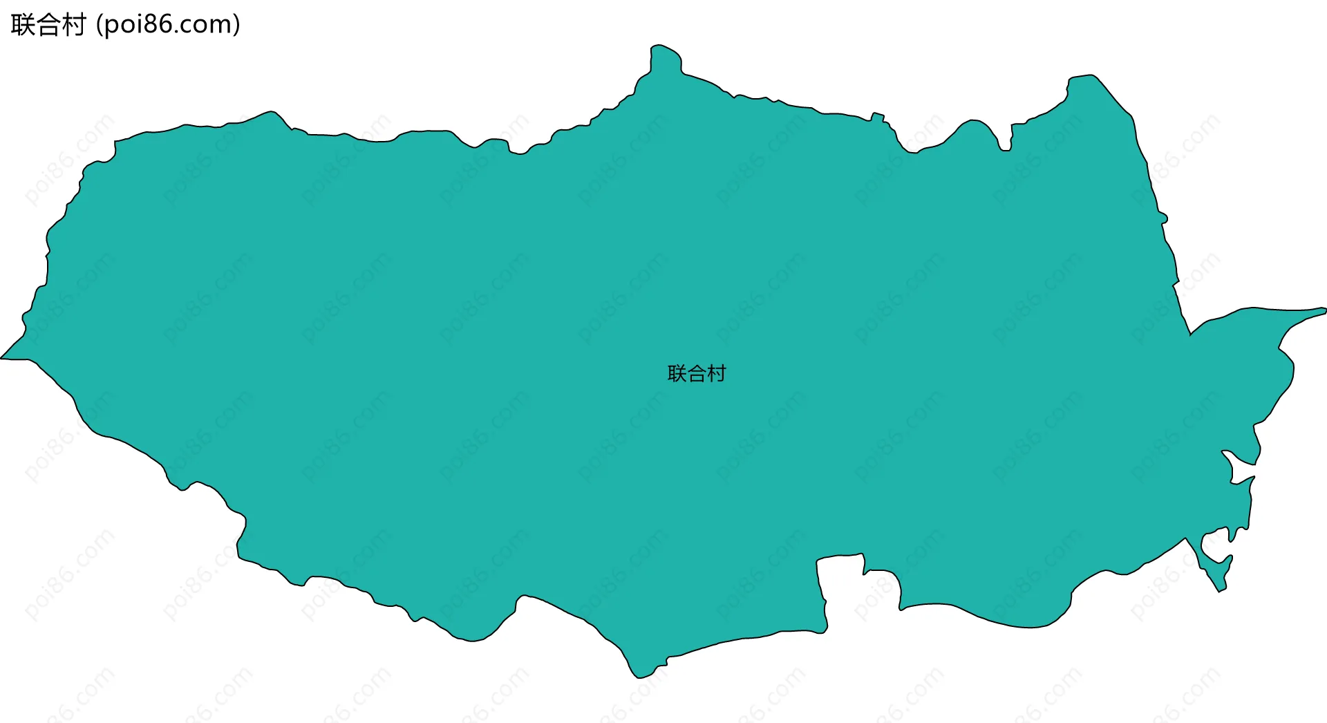 联合村边界地图