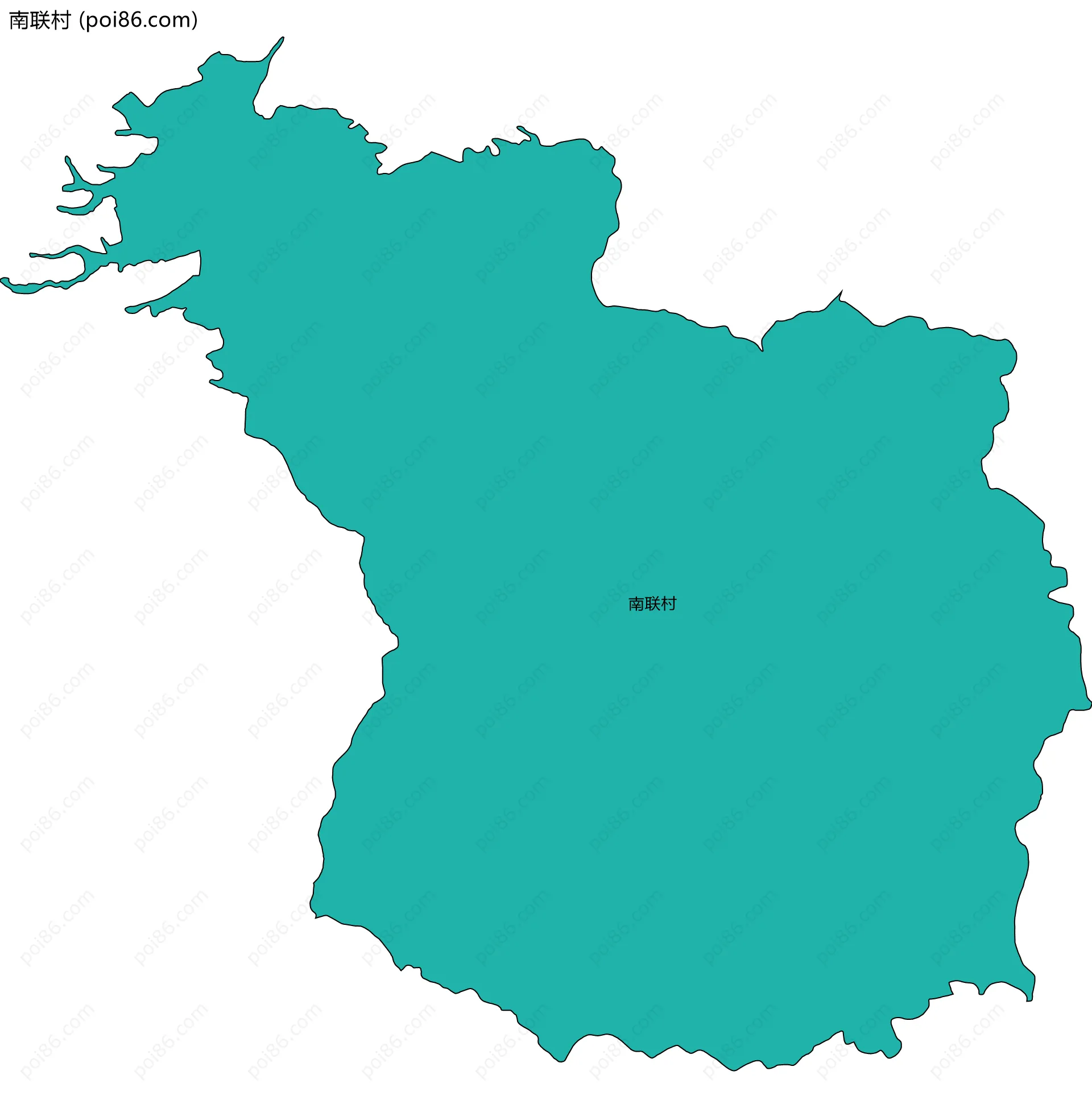 南联村边界地图
