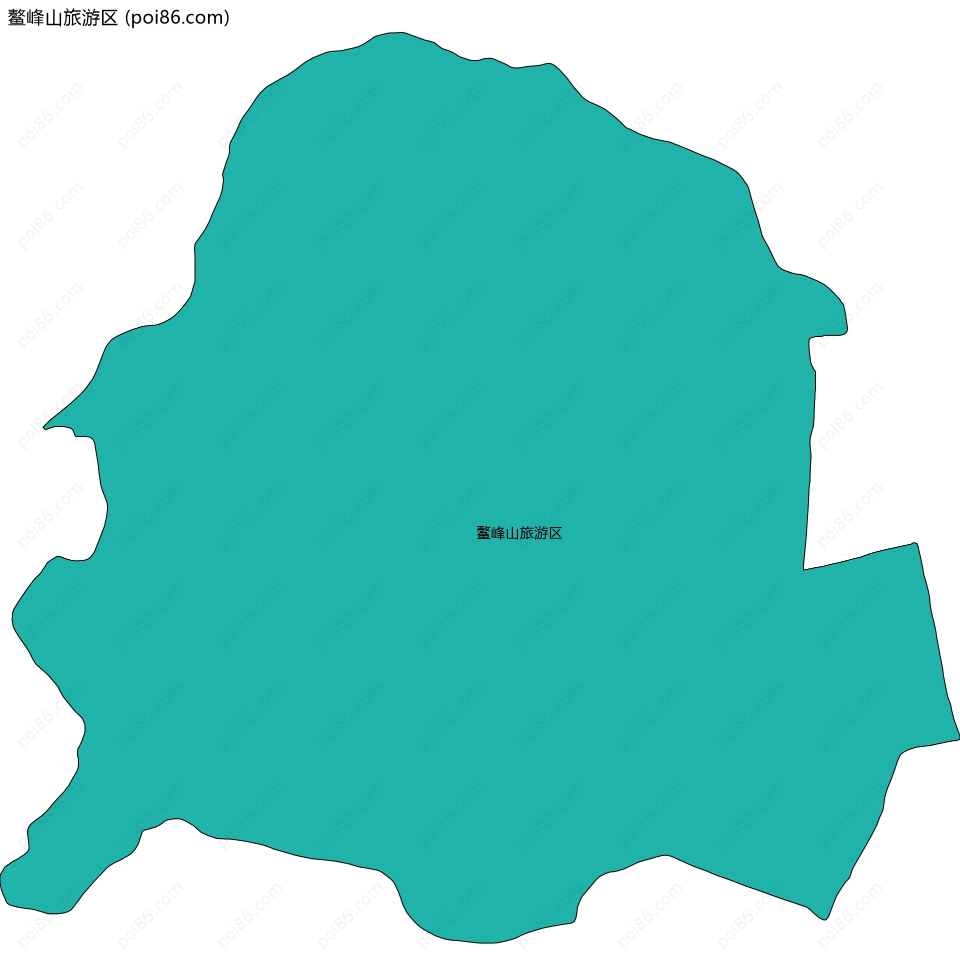 鳌峰山旅游区边界地图