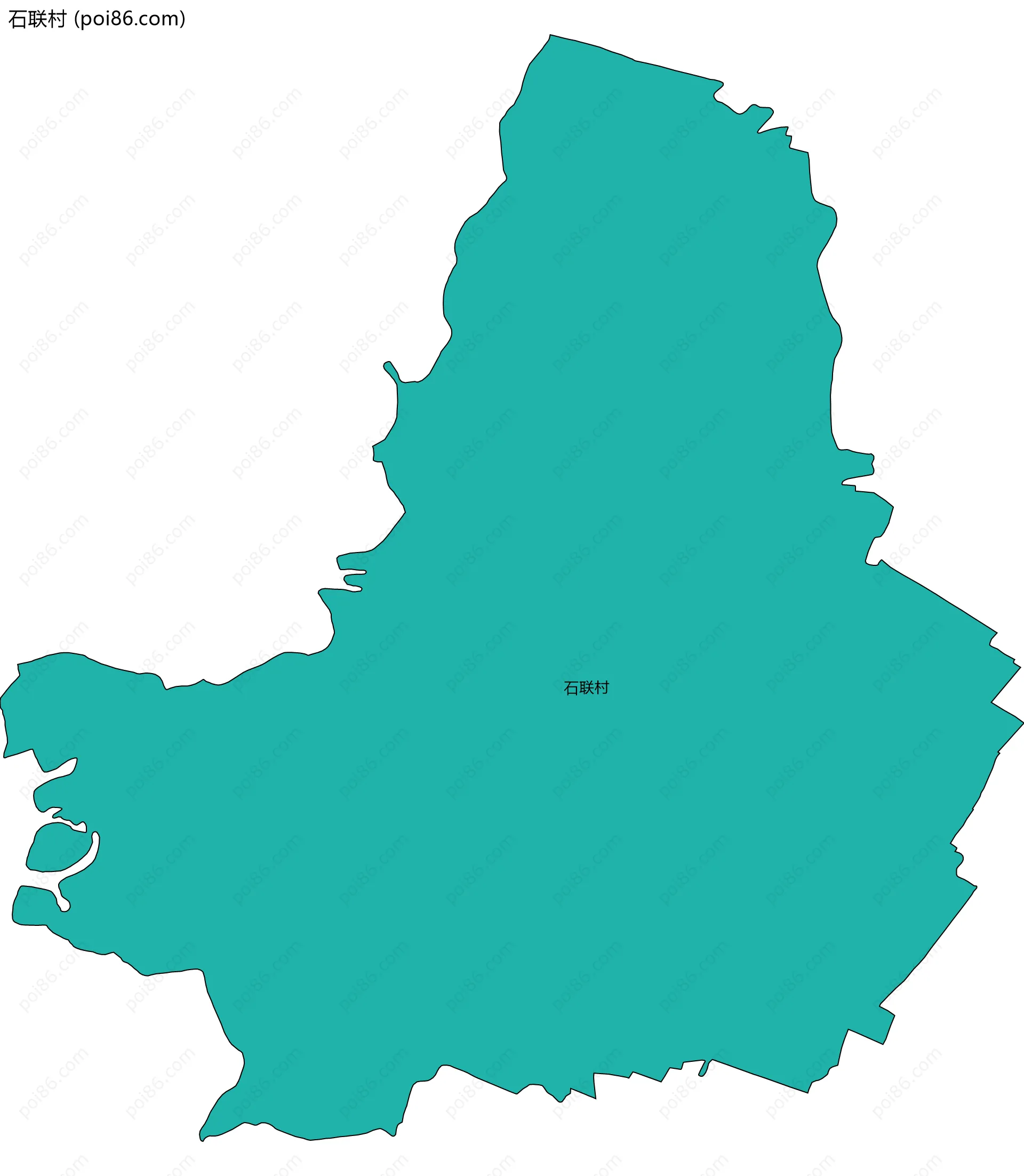 石联村边界地图