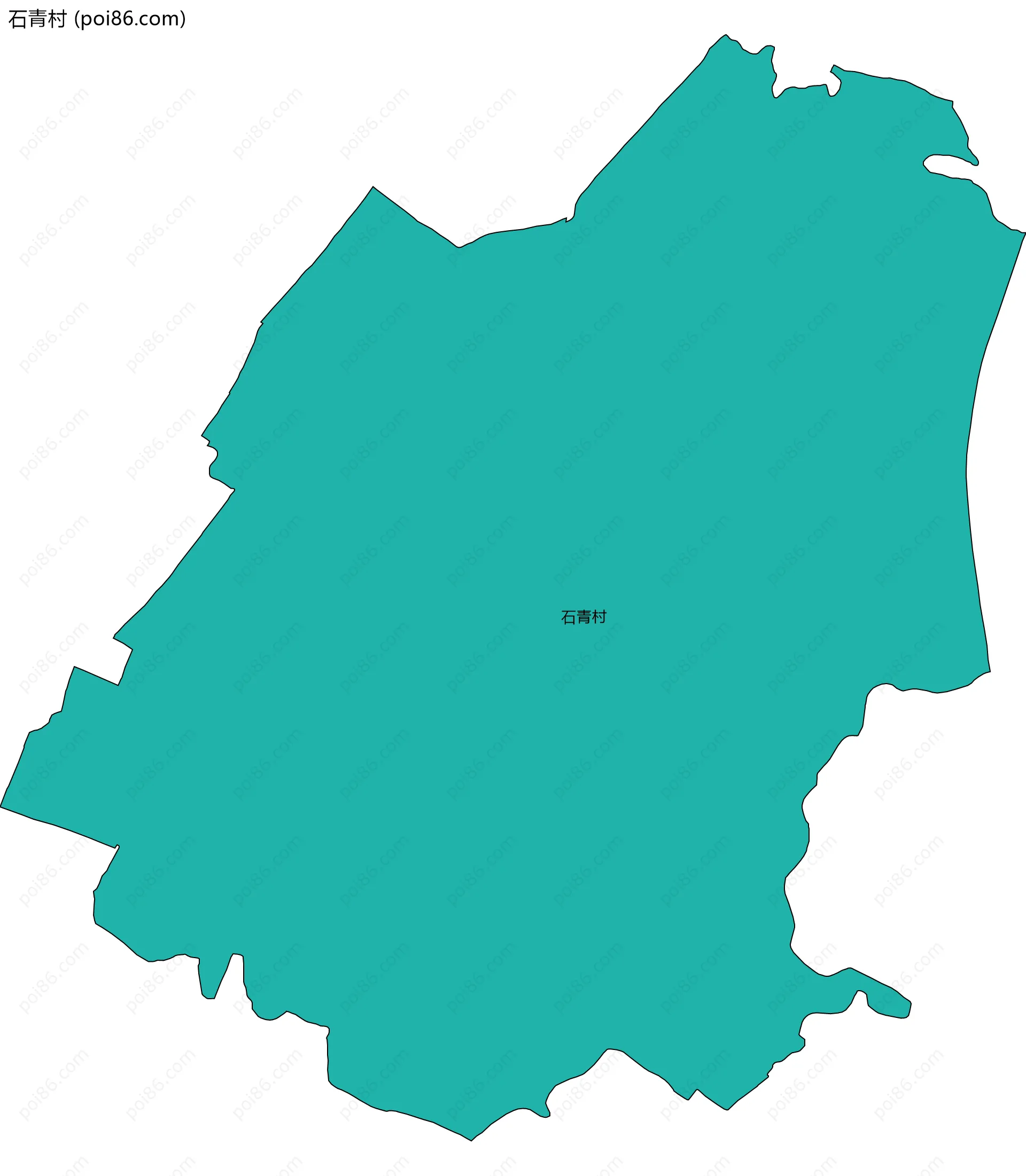 石青村边界地图