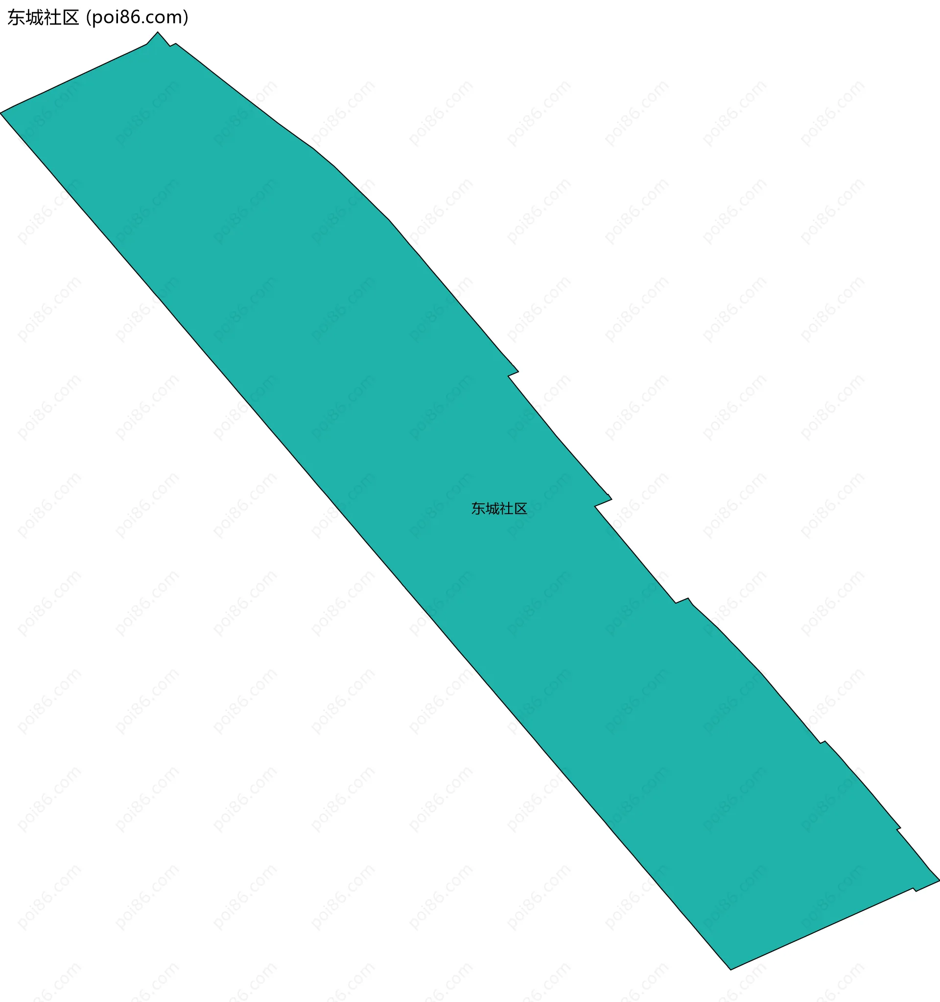 东城社区边界地图