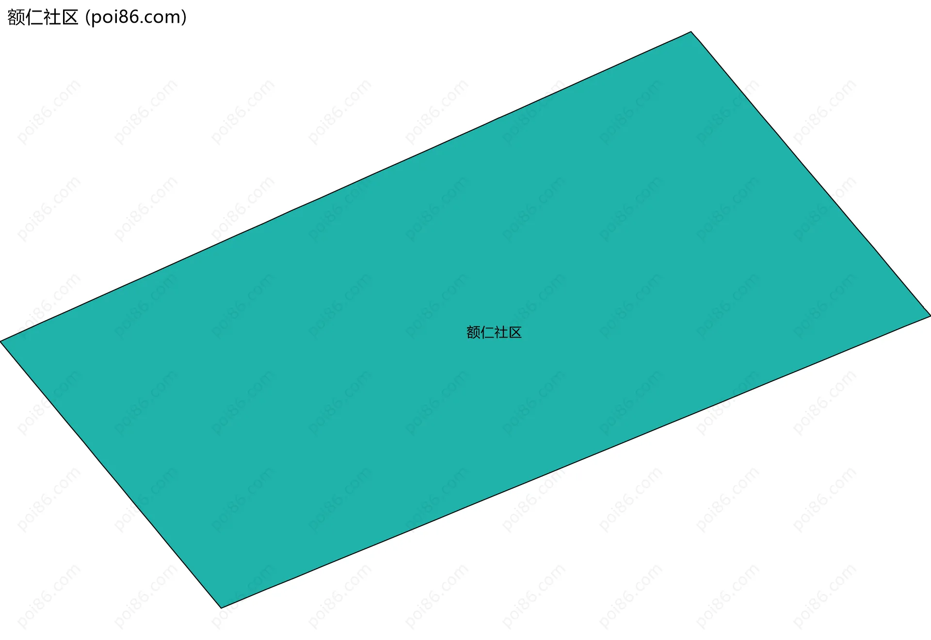 额仁社区边界地图