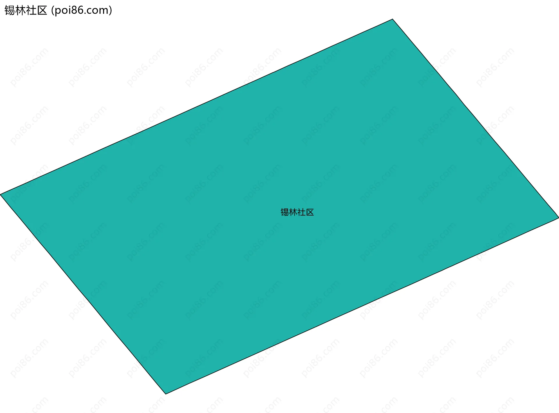 锡林社区边界地图