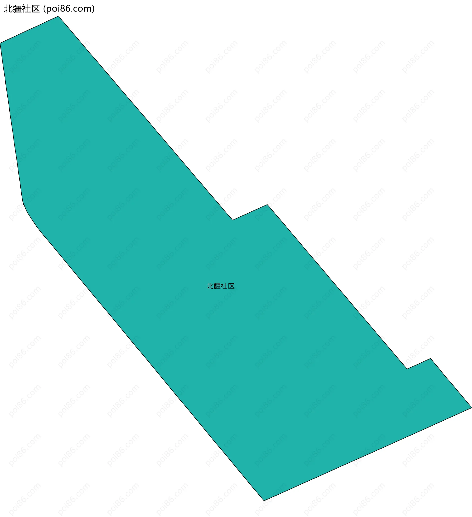 北疆社区边界地图