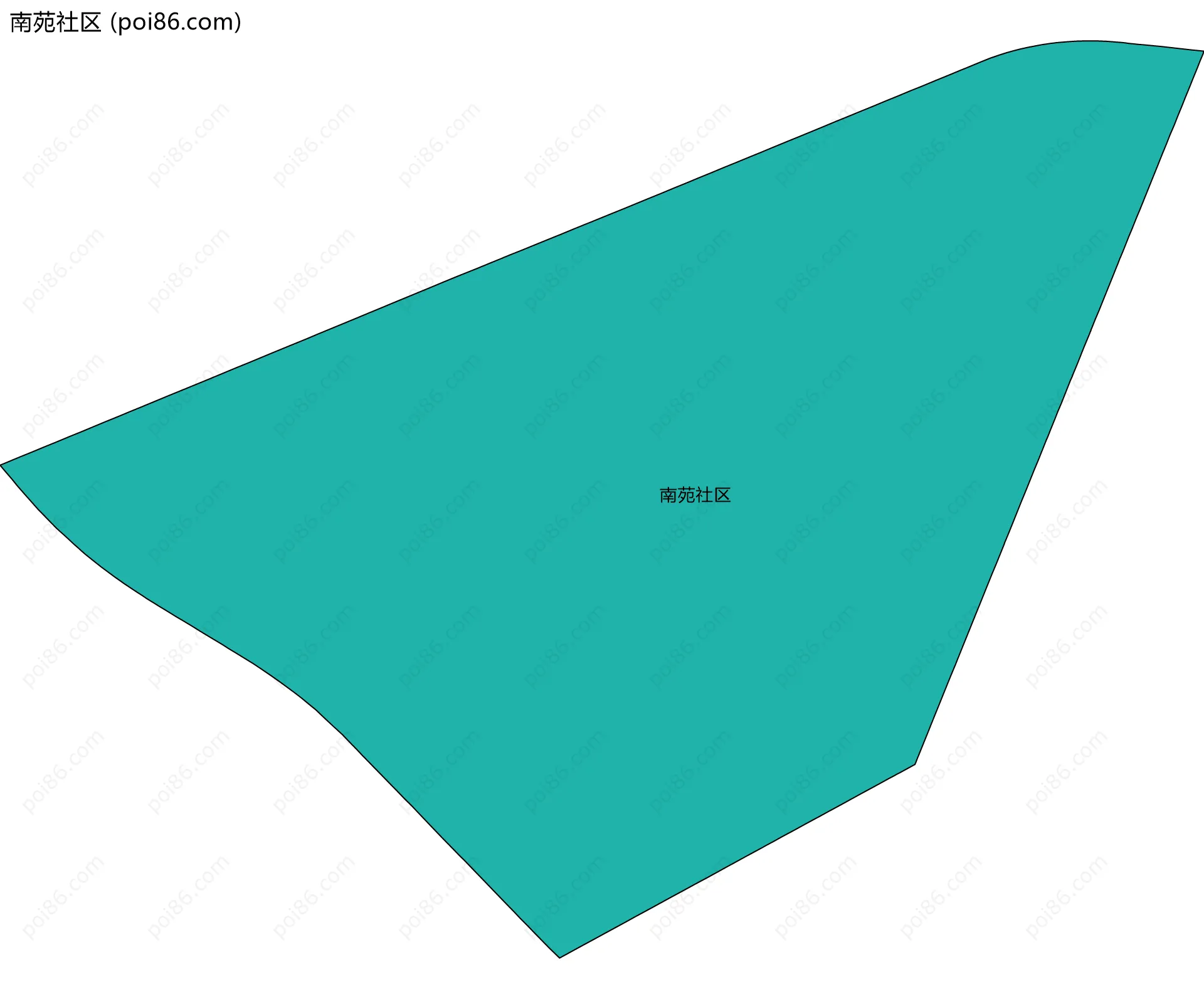 南苑社区边界地图