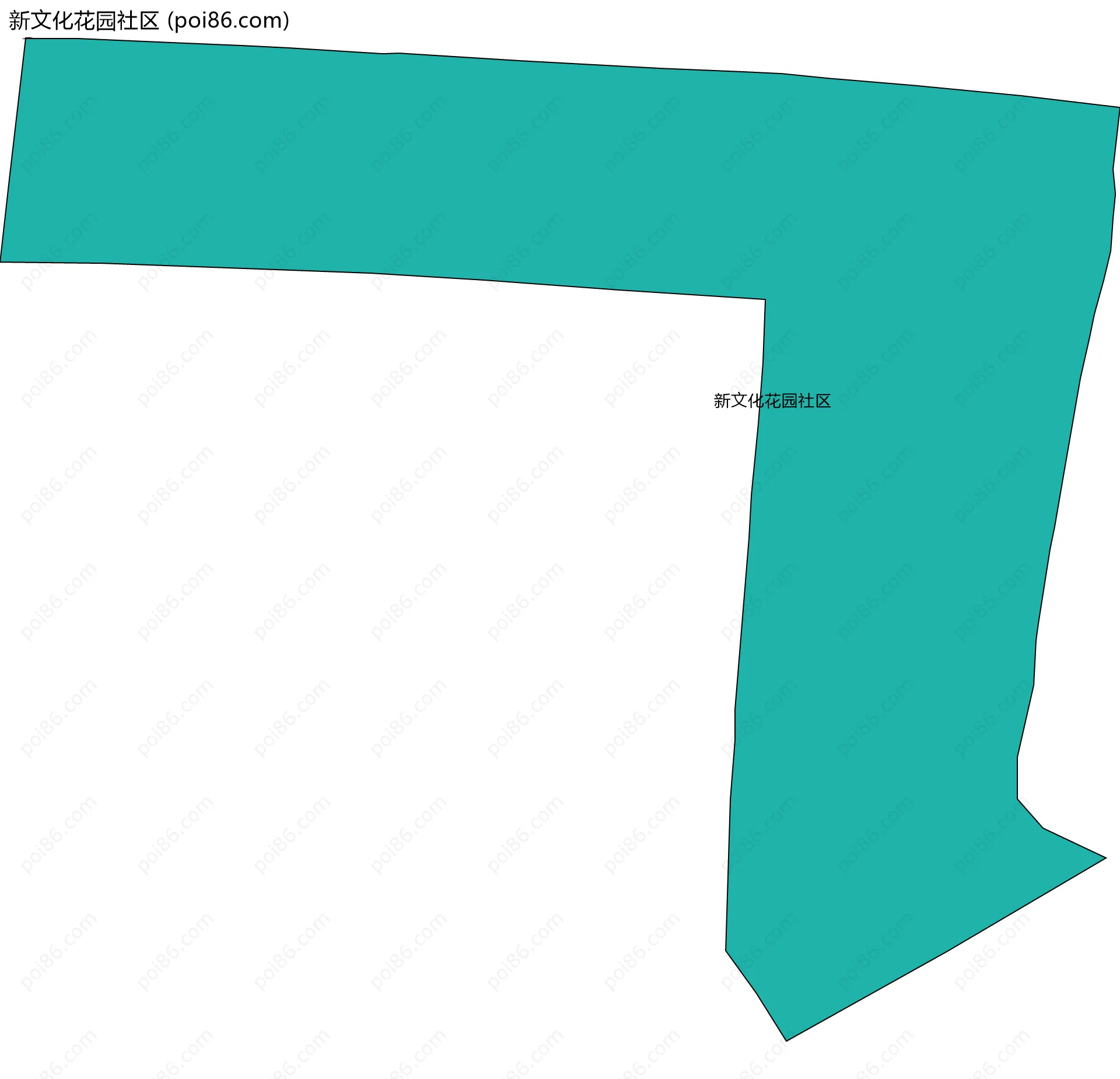 新文化花园社区边界地图