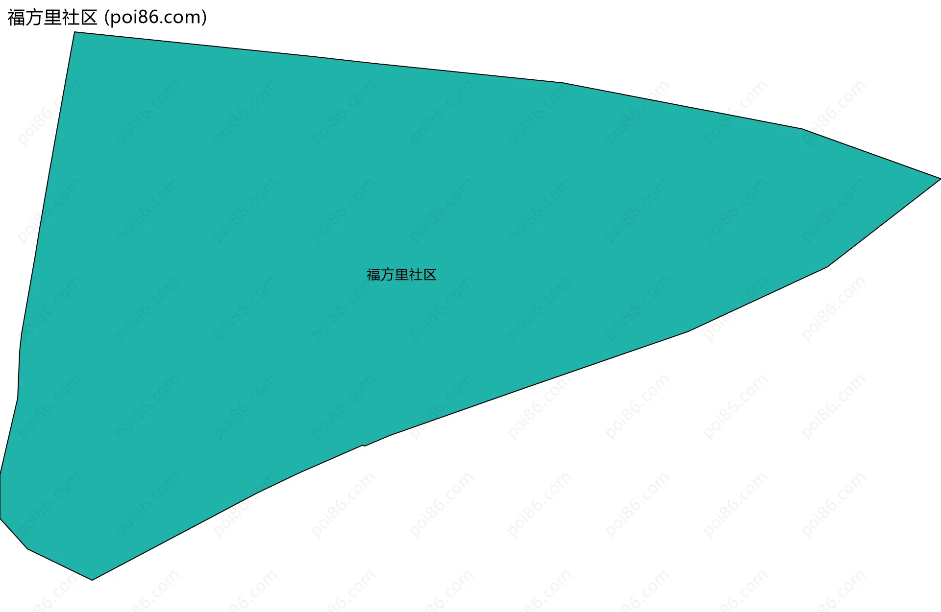 福方里社区边界地图