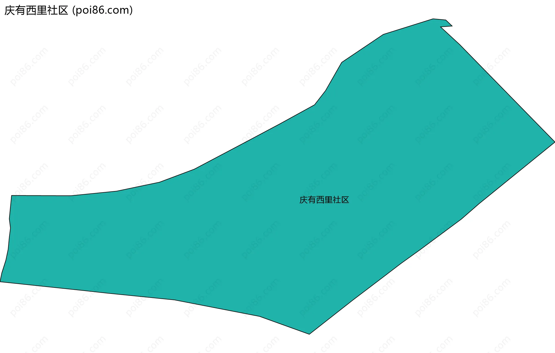 庆有西里社区边界地图
