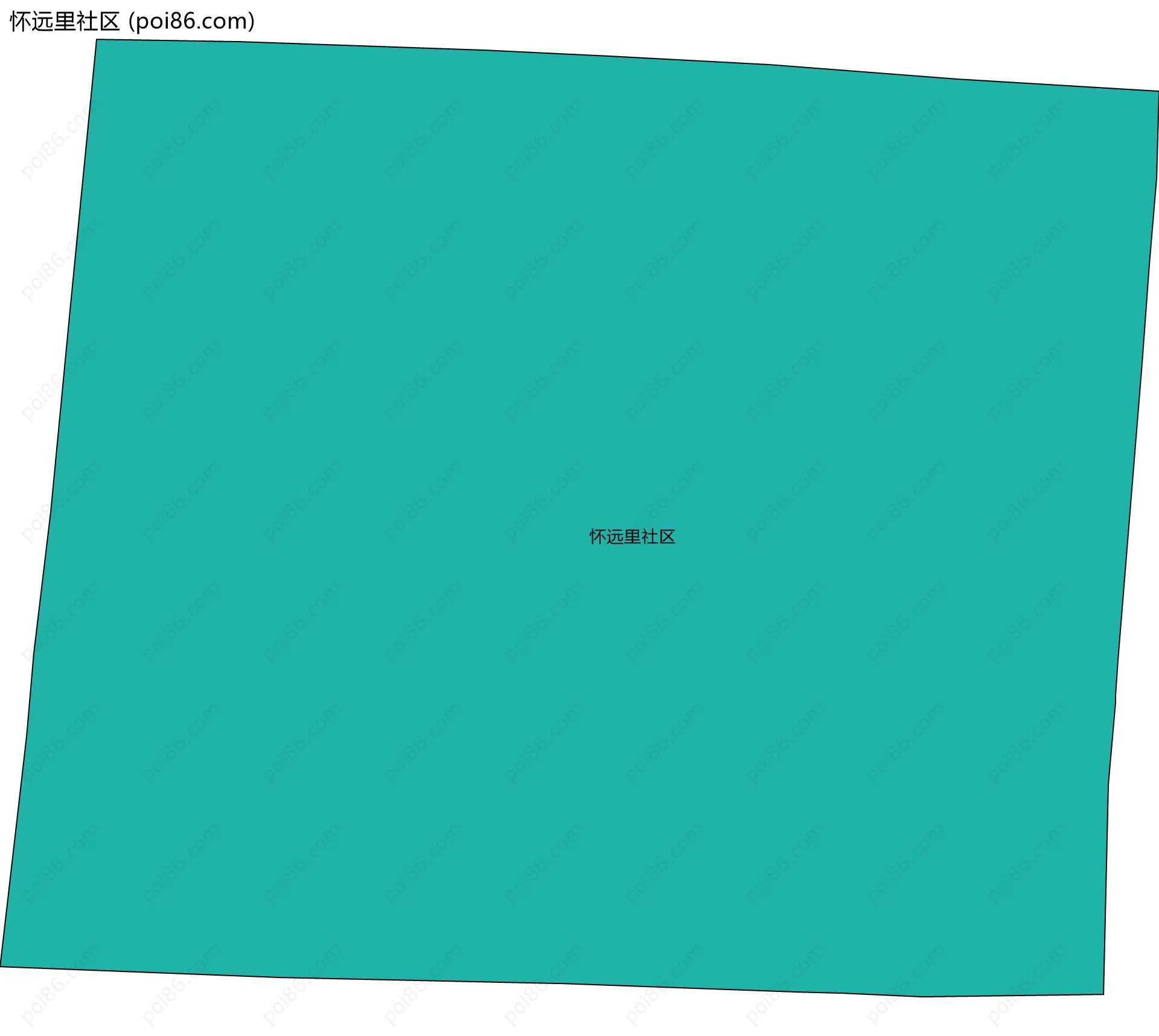 怀远里社区边界地图