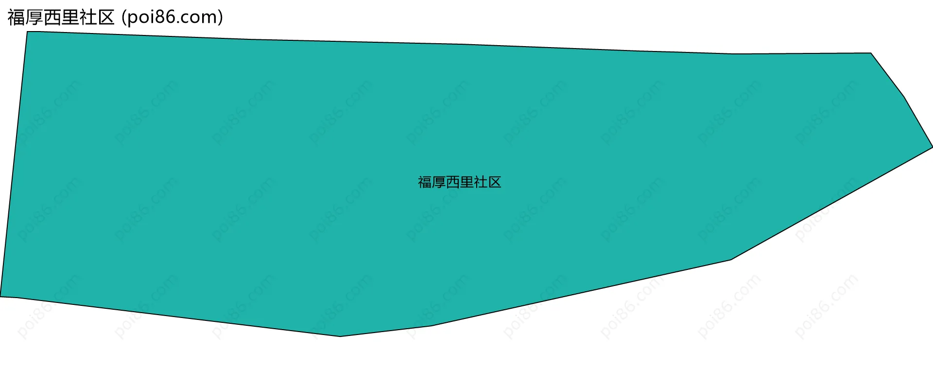 福厚西里社区边界地图