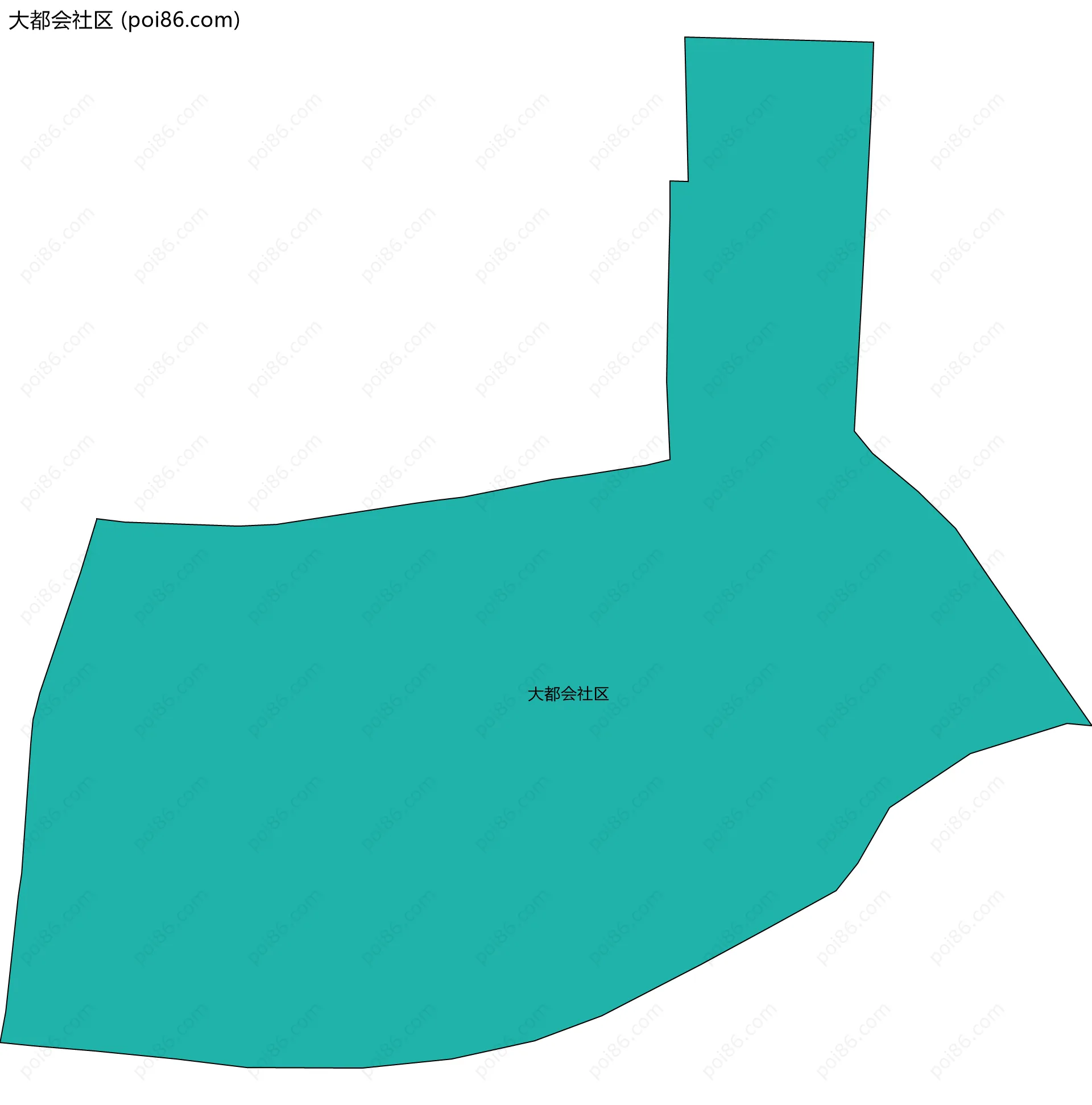 大都会社区边界地图