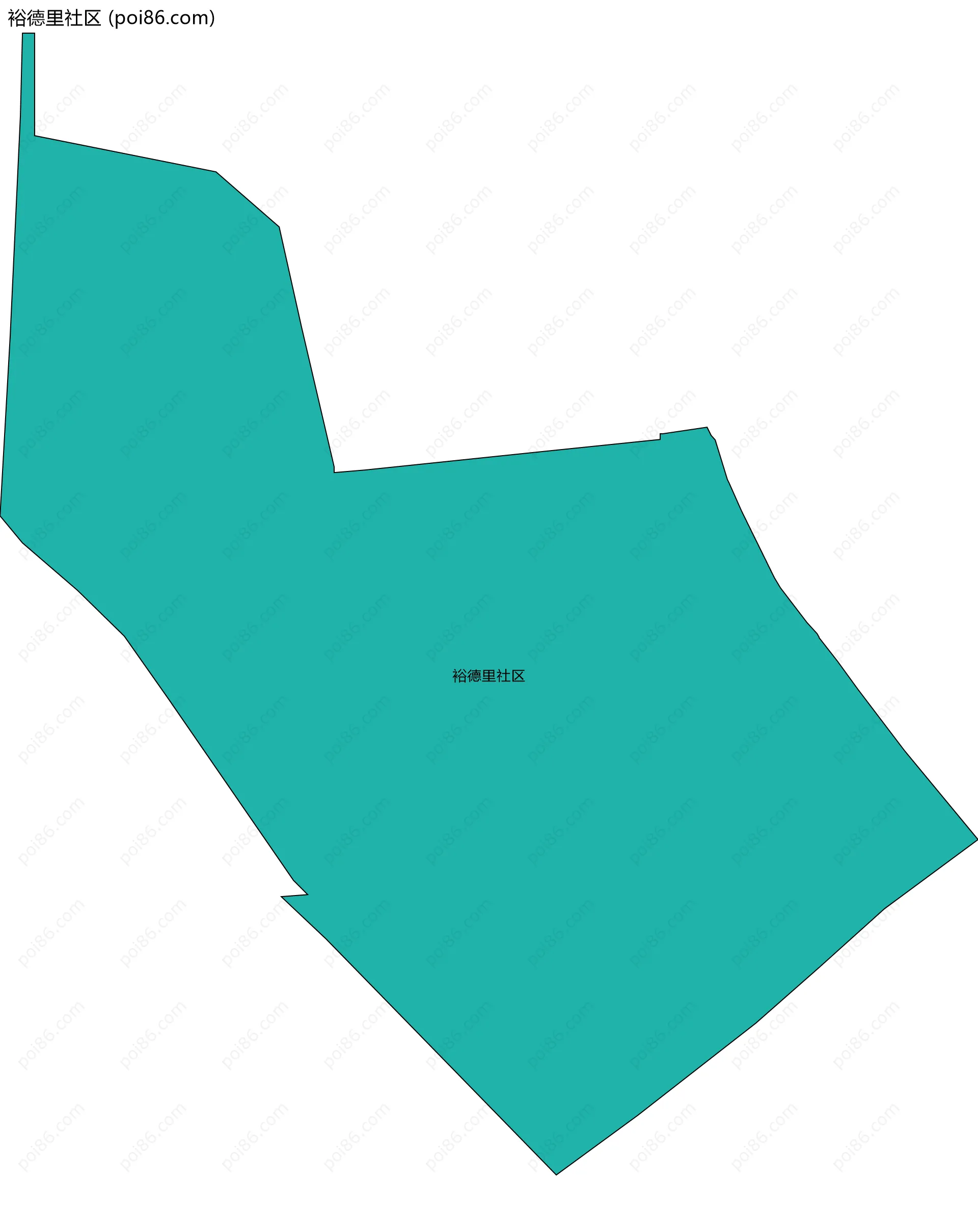 裕德里社区边界地图