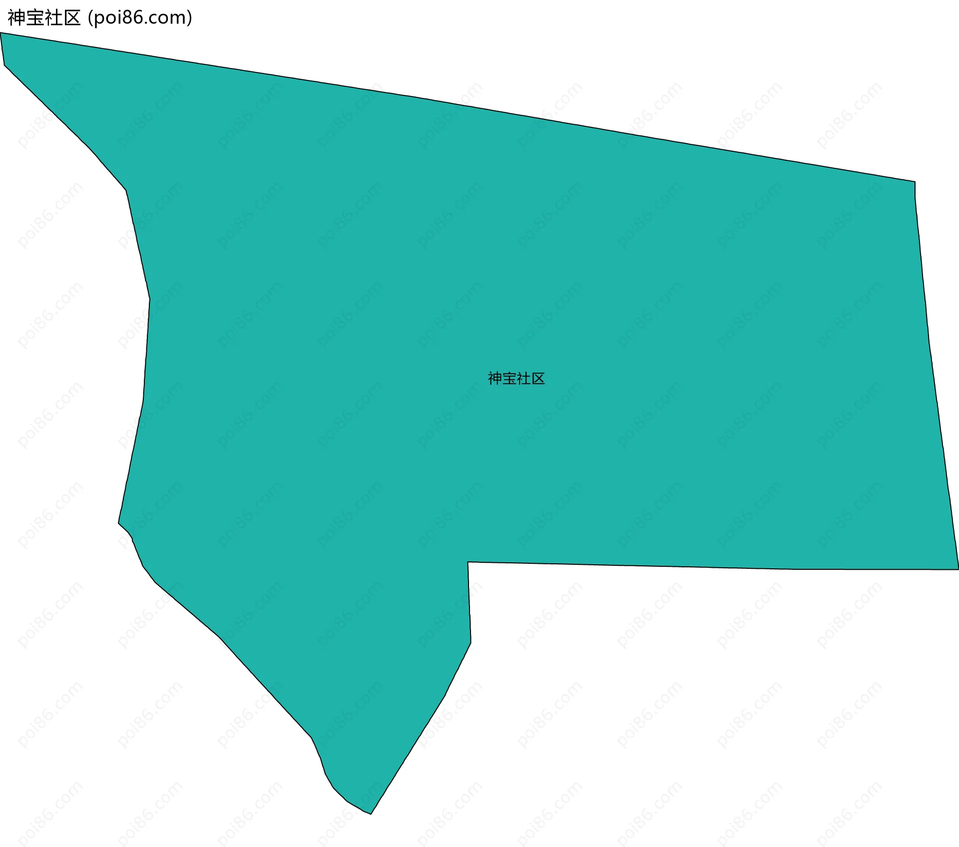 神宝社区边界地图