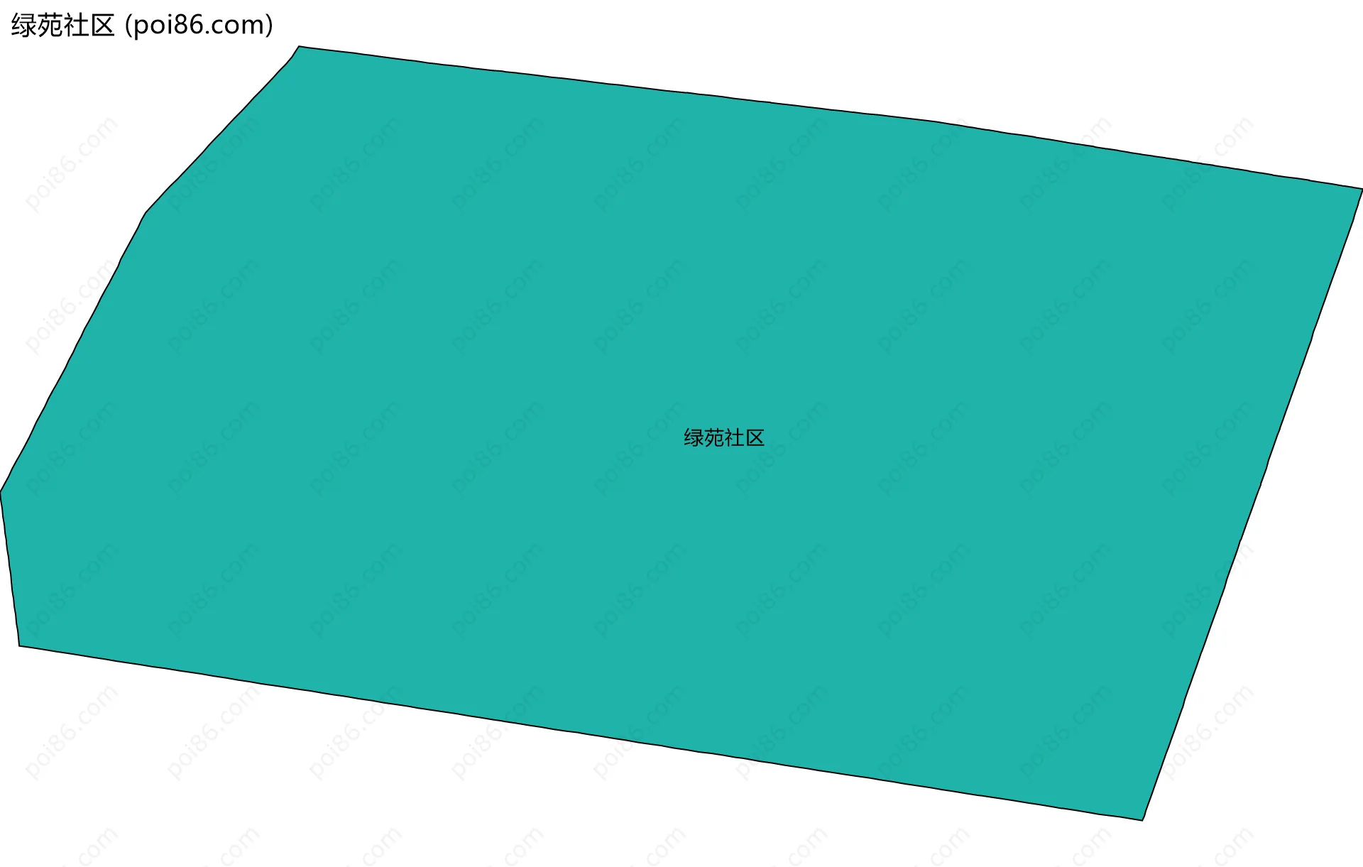 绿苑社区边界地图