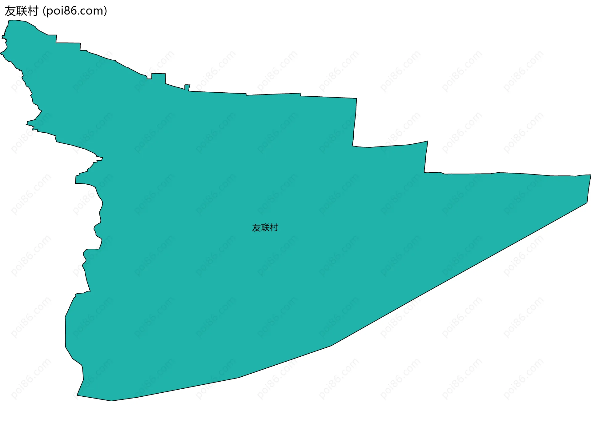 友联村边界地图