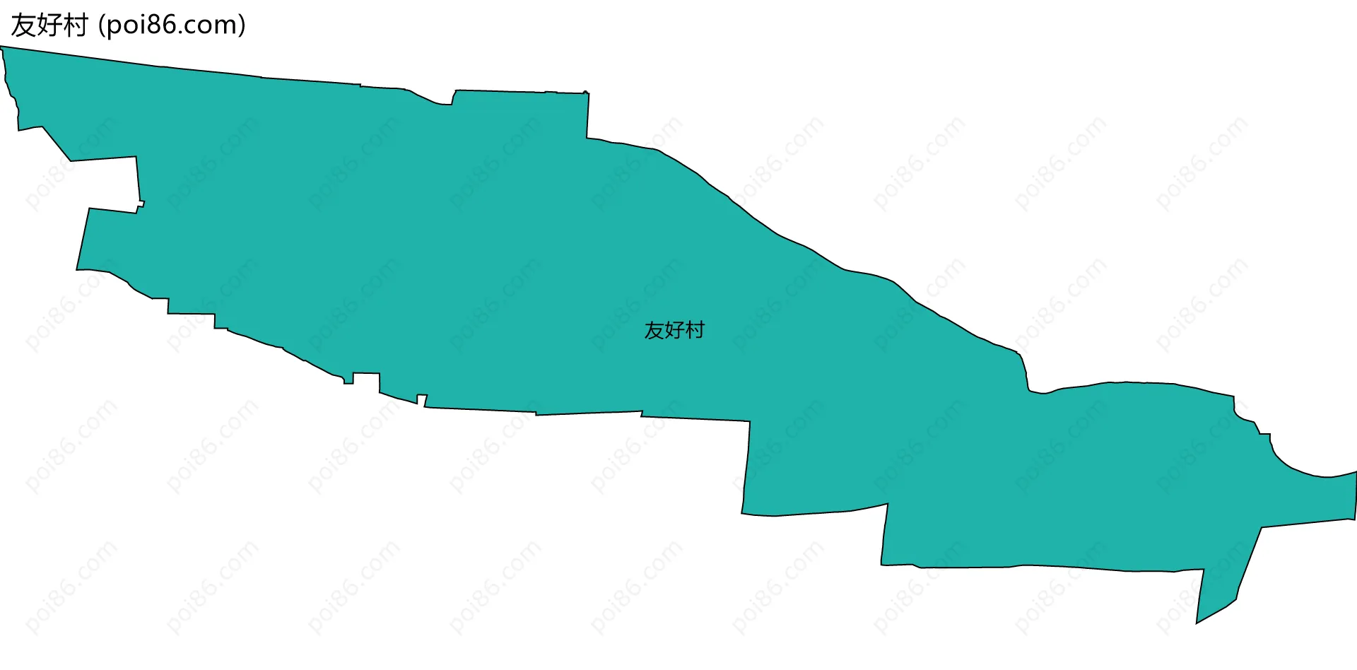 友好村边界地图